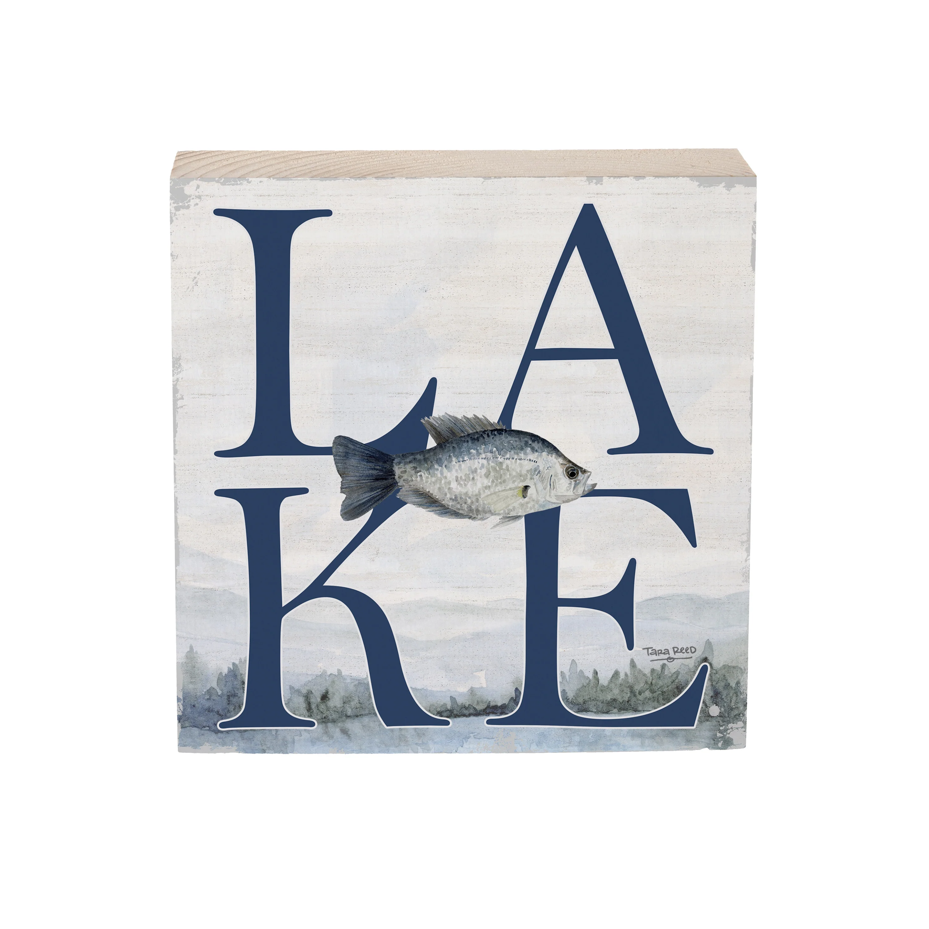 Lake Living Wooden Plock Lake Fish 6x6" - Image 3