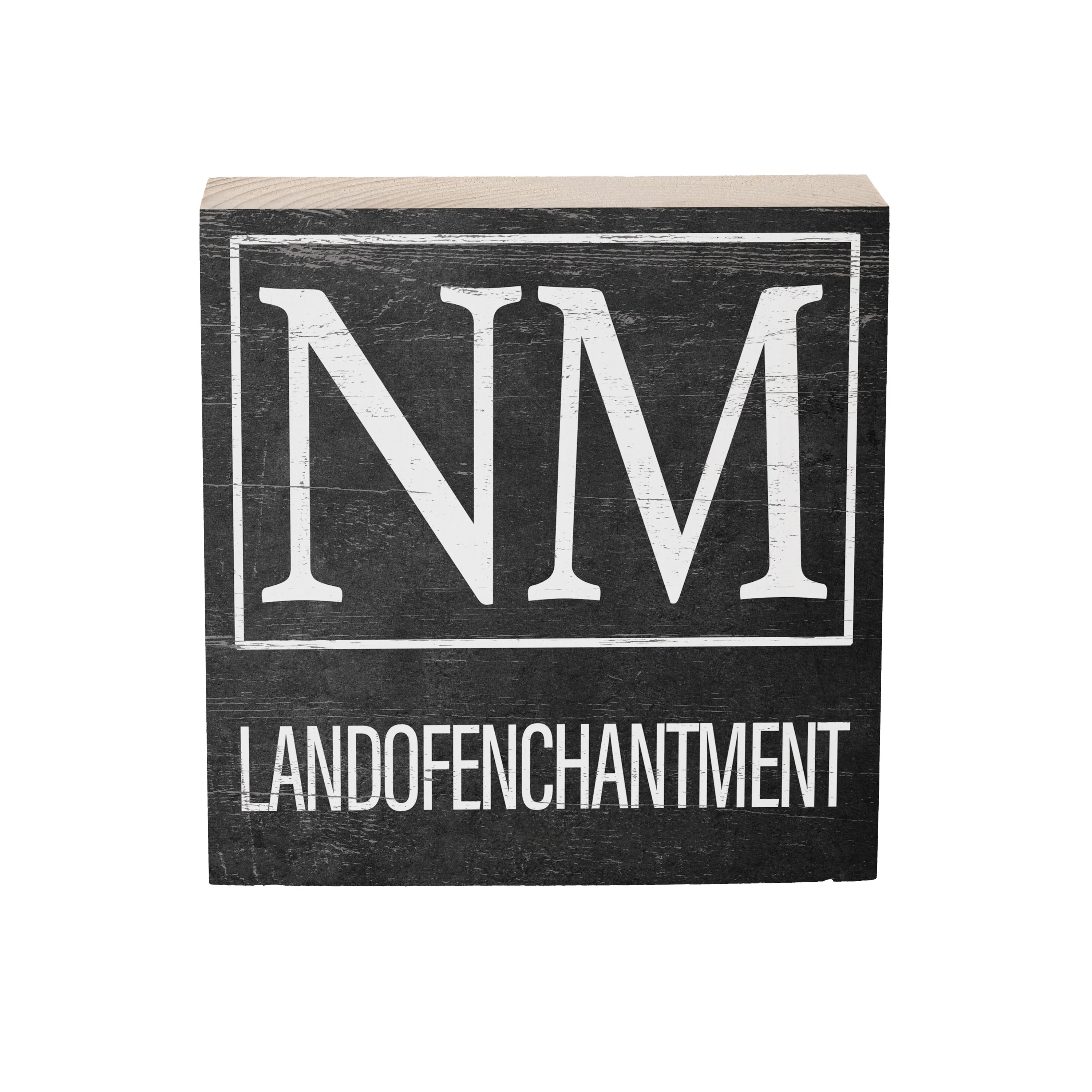 State Sign Wood Block New Mexico 6"x6" - Image 3