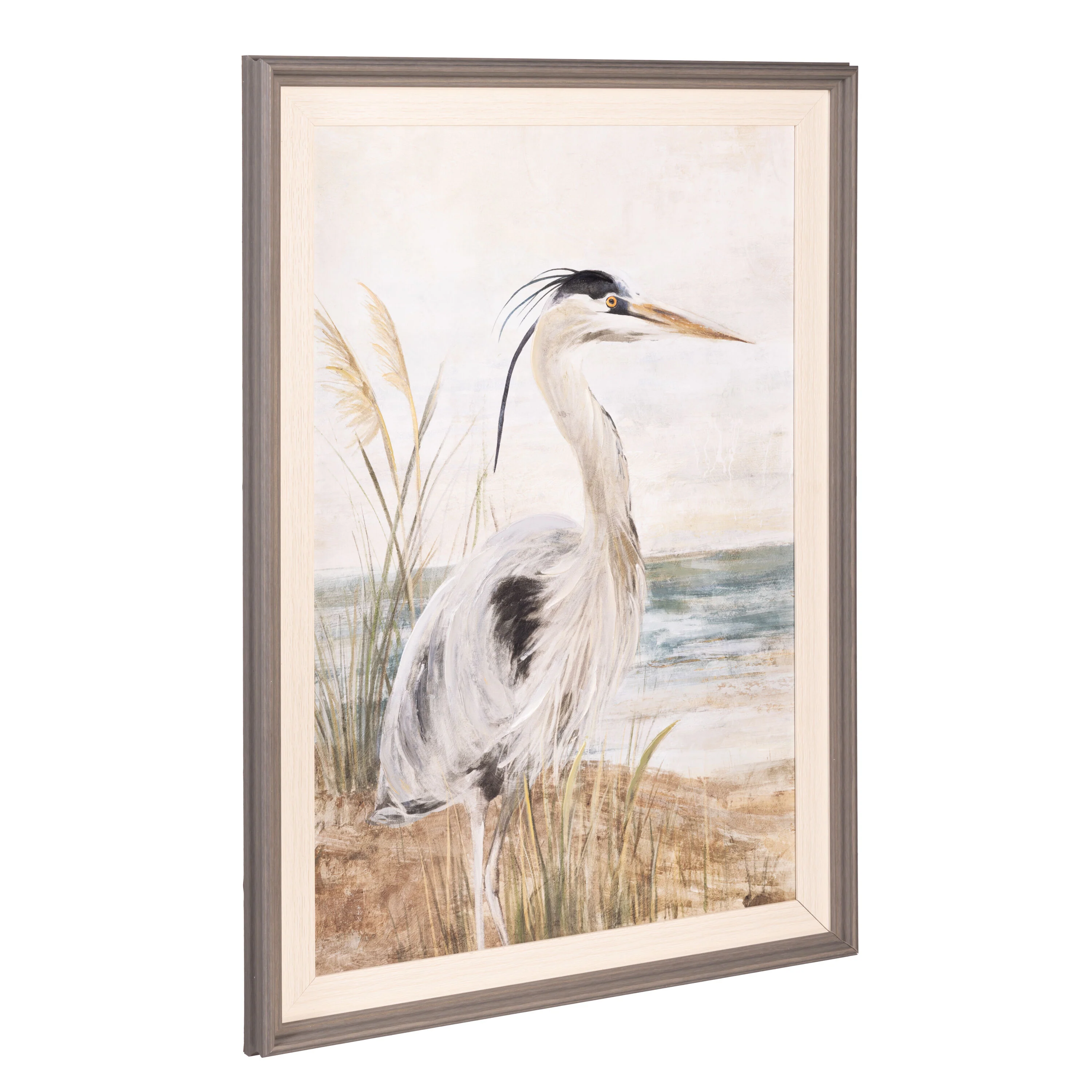 Blue Coastal Wall Décor, Canvas, Egret, 30" L x 20" H - Image 5