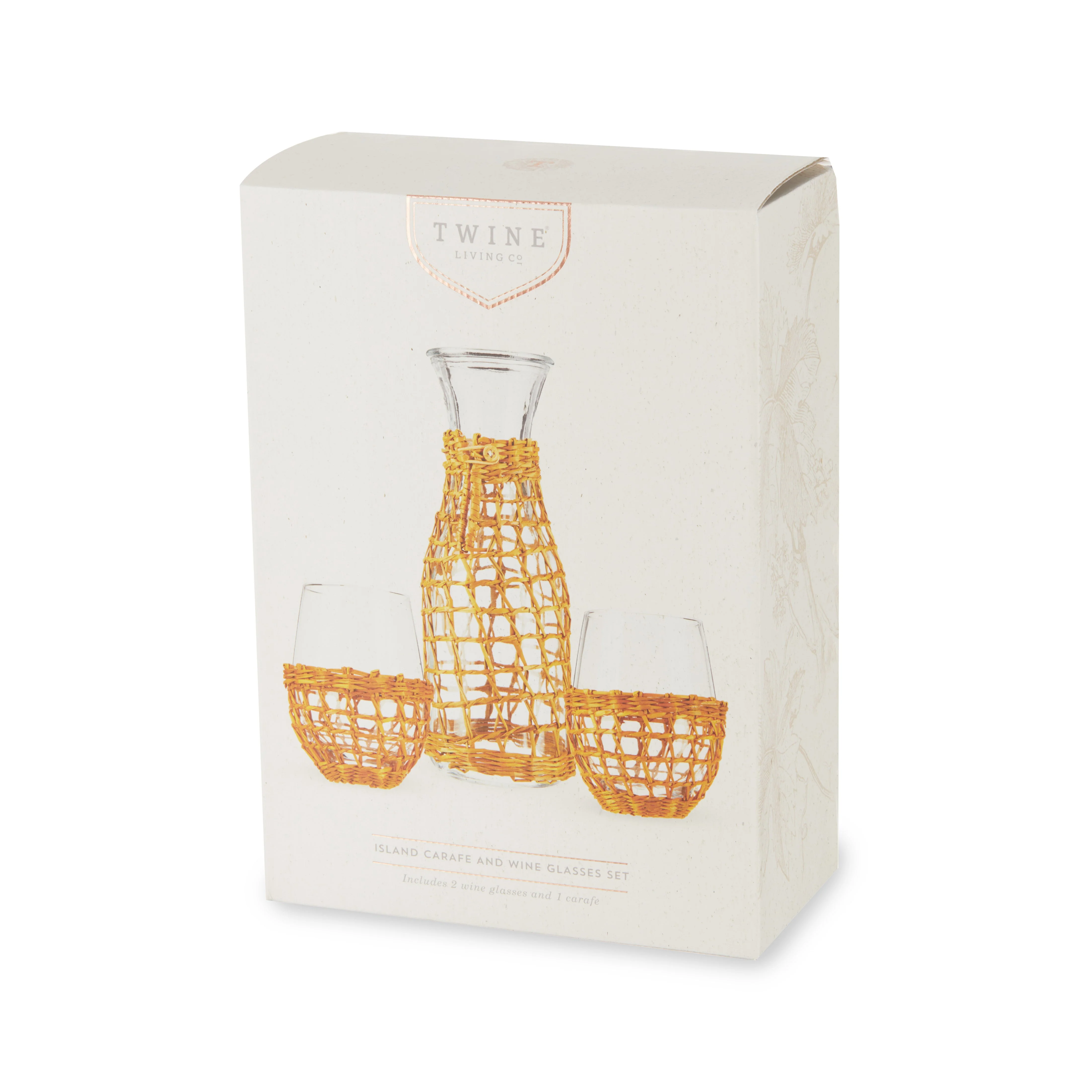 Island Carafe & Stemless Wine Glass Set - Image 7