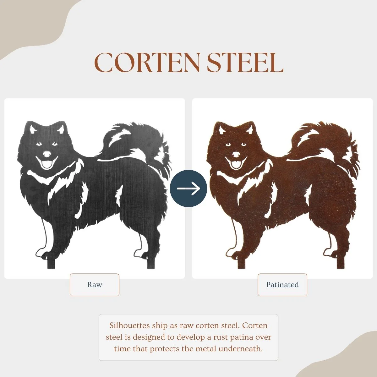 Japanese Spitz Garden Stake - Image 3