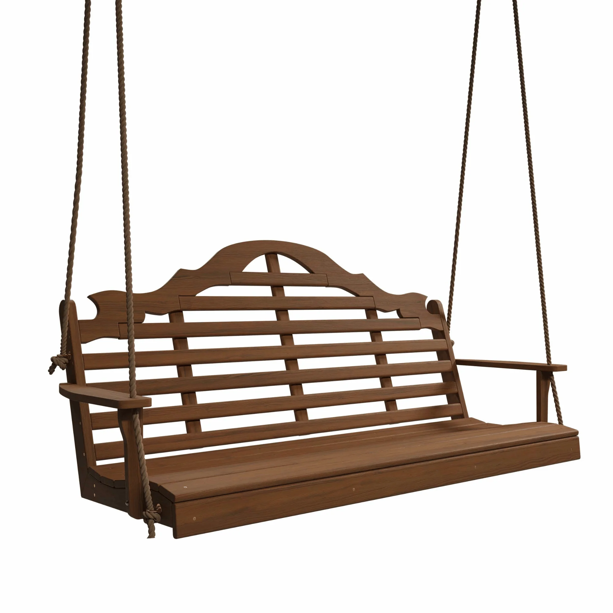 Keystone Amish Co. 5 Foot Milan Red Cedar Porch Swing without Cupholders - Image 4