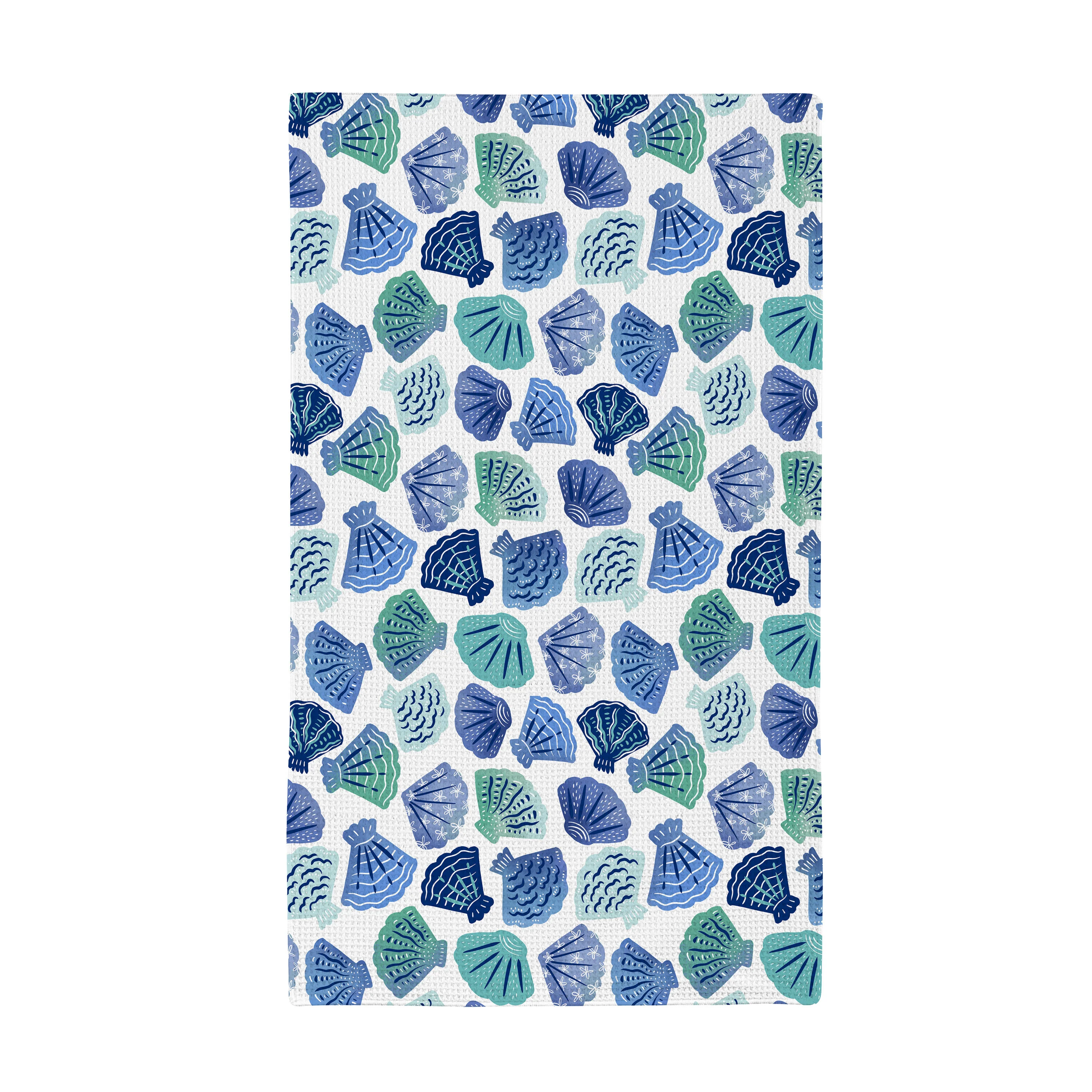 Seaside Retreat Kitchen Towel Quick Dry Waffle Weave Double-Sided, 30"L x 18"W - Image 3