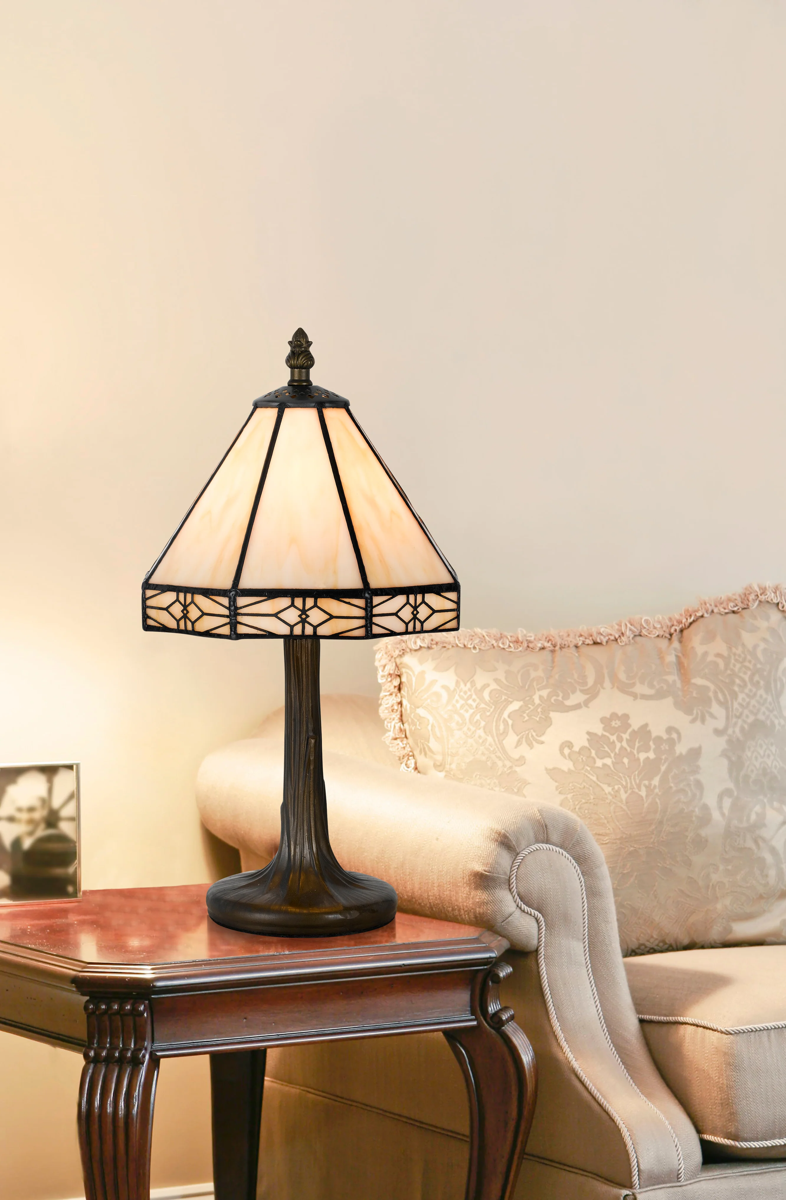 Tiffany Lamp with Zinc Base