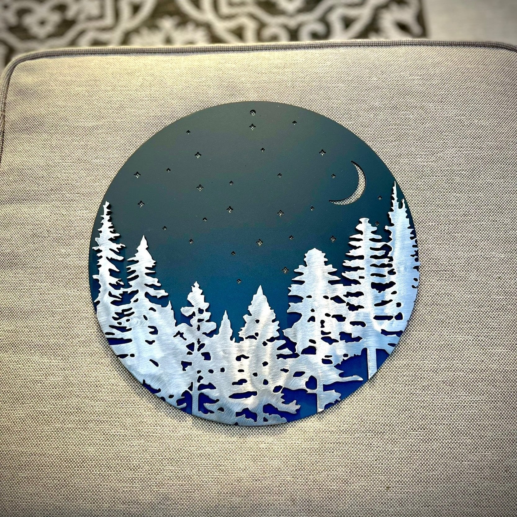 Layered Pine Forest Under the Stars - Wall Art - Image 3