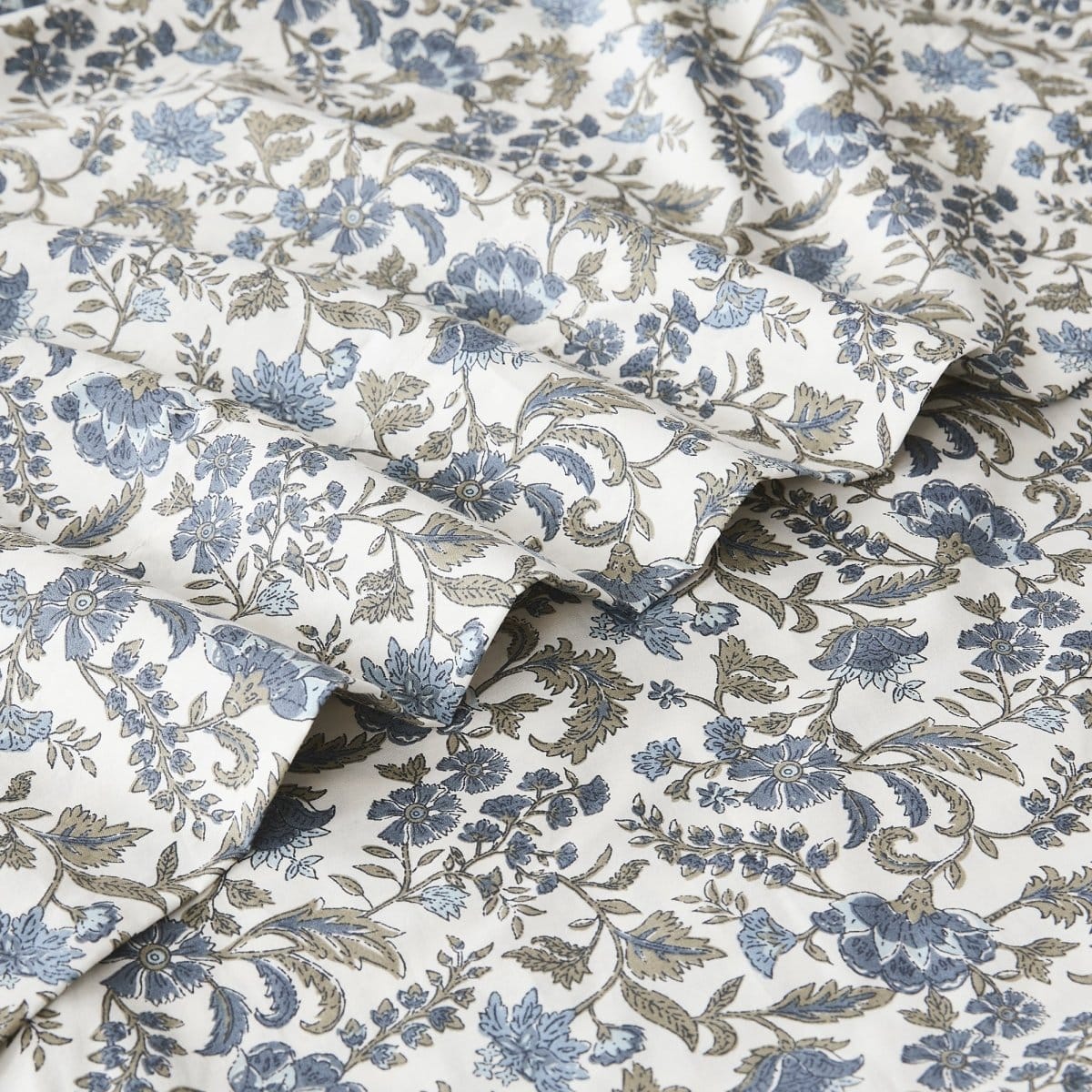 Lillian Block Print Cotton Sheet Set - Image 15