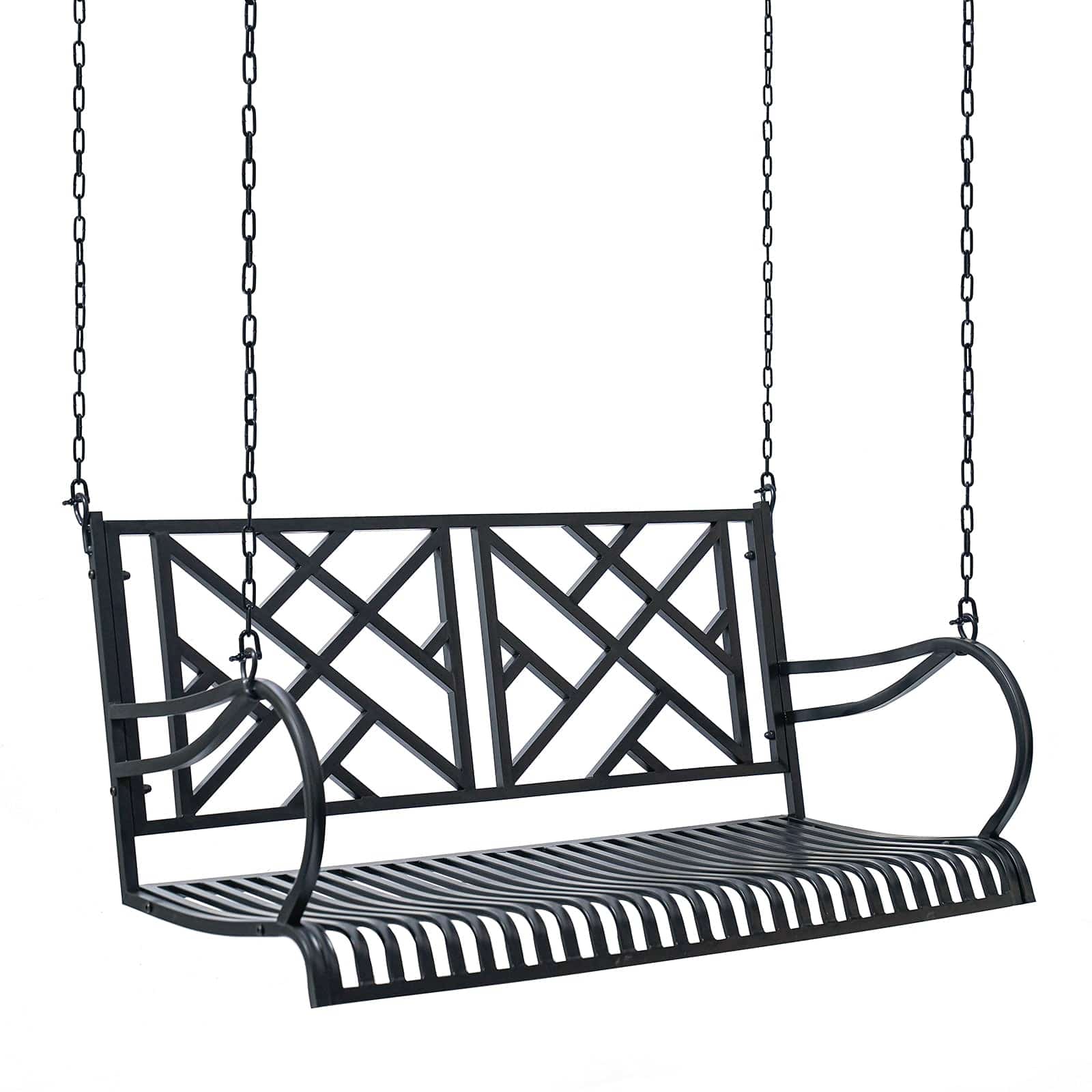 Live Casual Logan Metal Porch Swing - Image 5