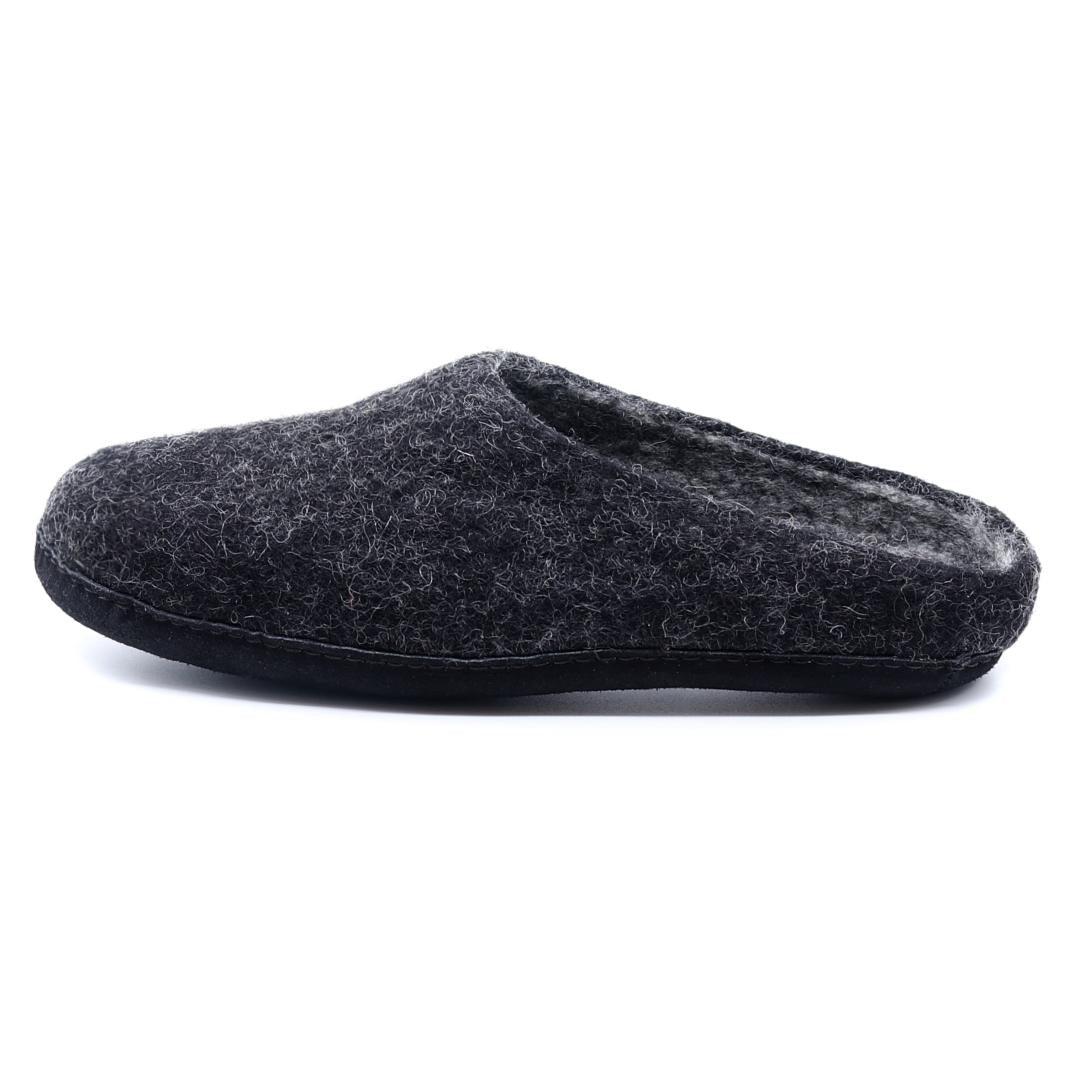 Mens Astoria Noir Wool House Slippers - Image 10