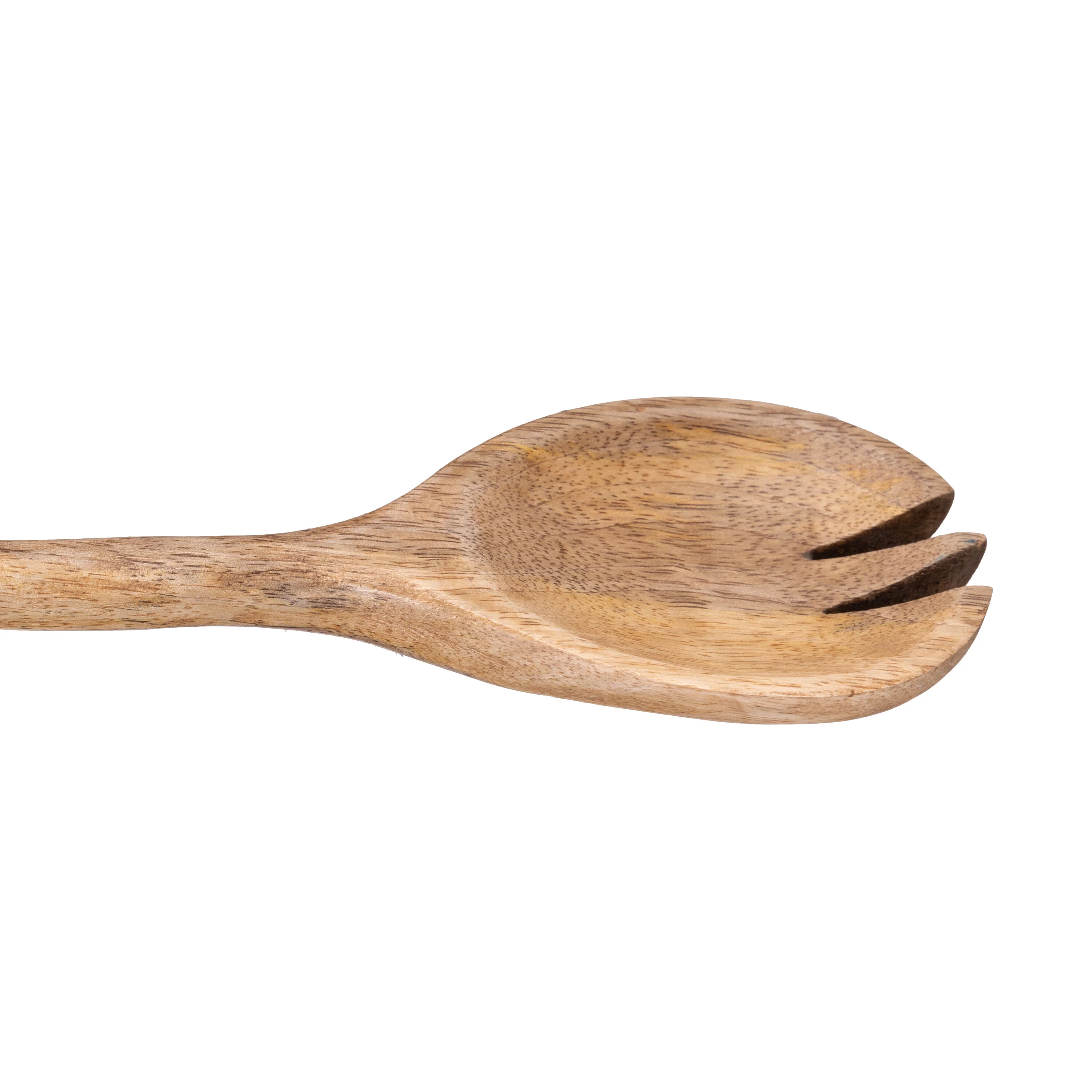 VivaStyle Gilded Meadow Wood Salad Server, 11" Set of 2 - Image 5