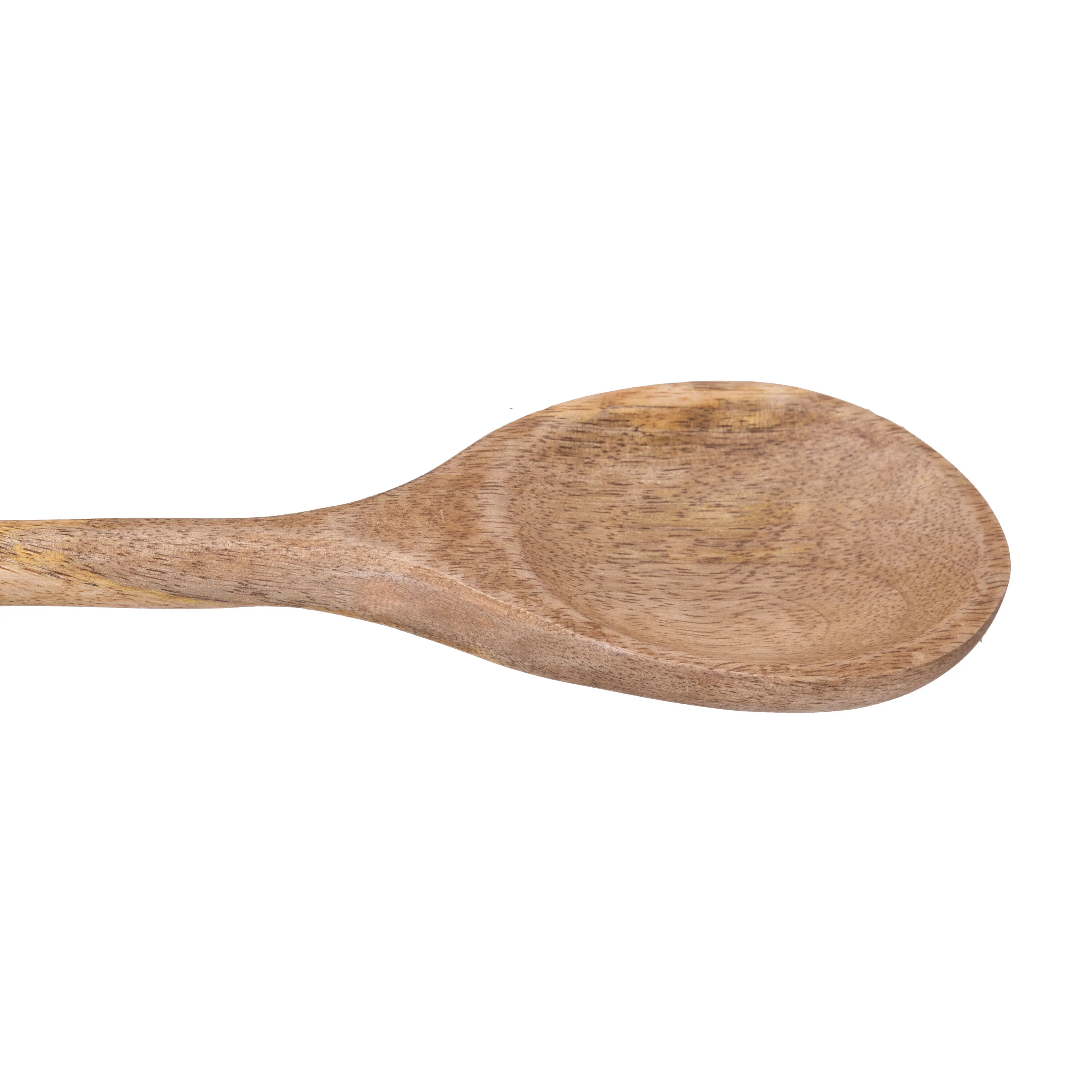 VivaStyle Gilded Meadow Wood Salad Server, 11" Set of 2 - Image 6