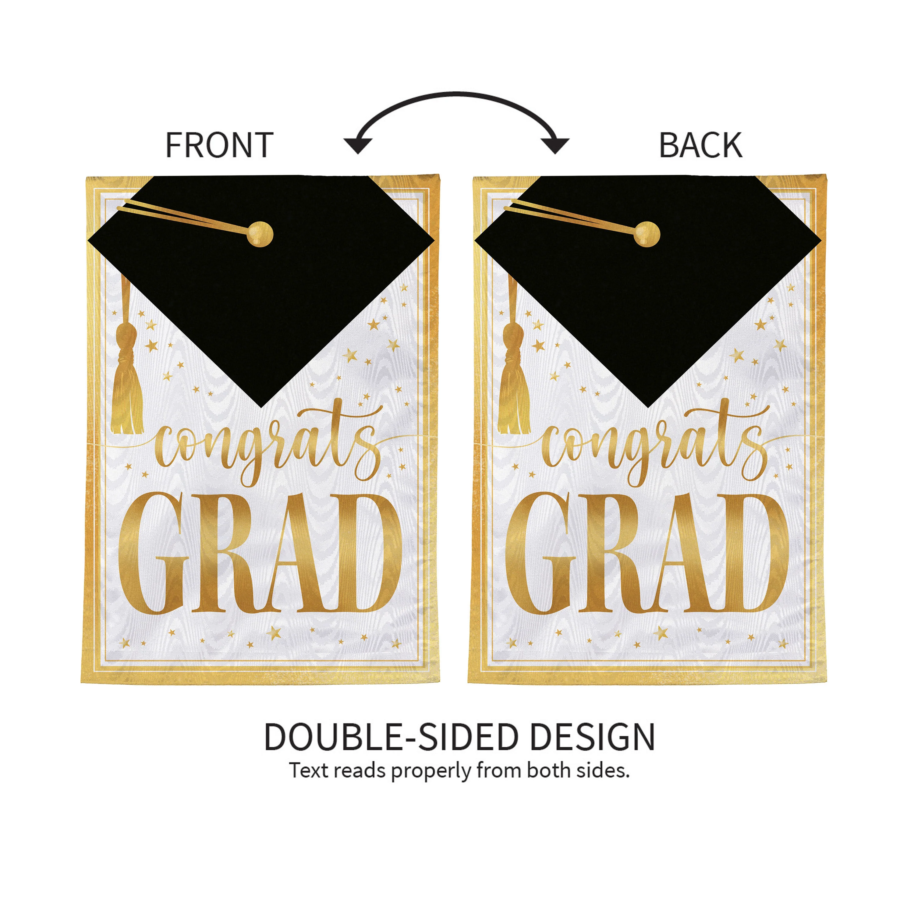 Graduation Moire Garden Flag - Image 5