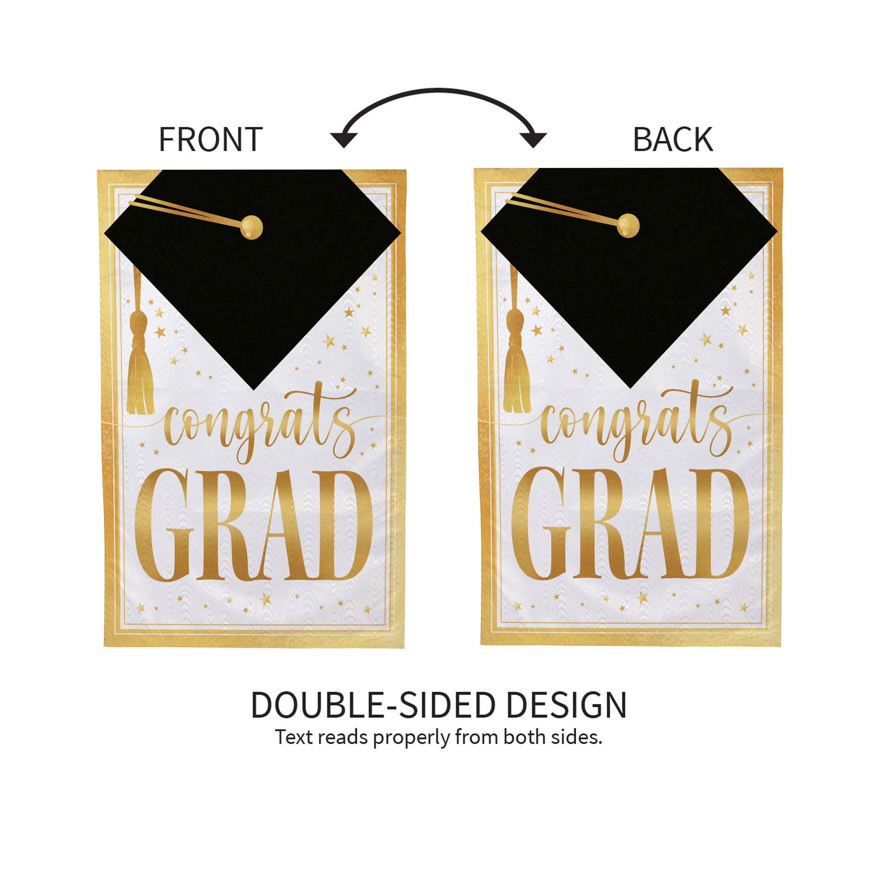 Graduation Moire House Flag - Image 3