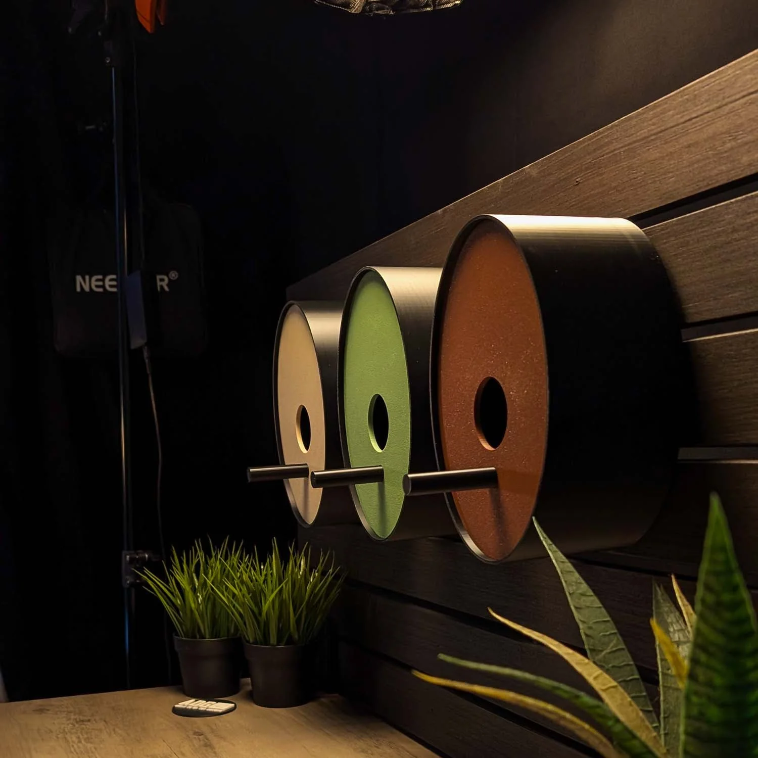 Ellipse Earth Tones Modern Birdhouse - Image 7