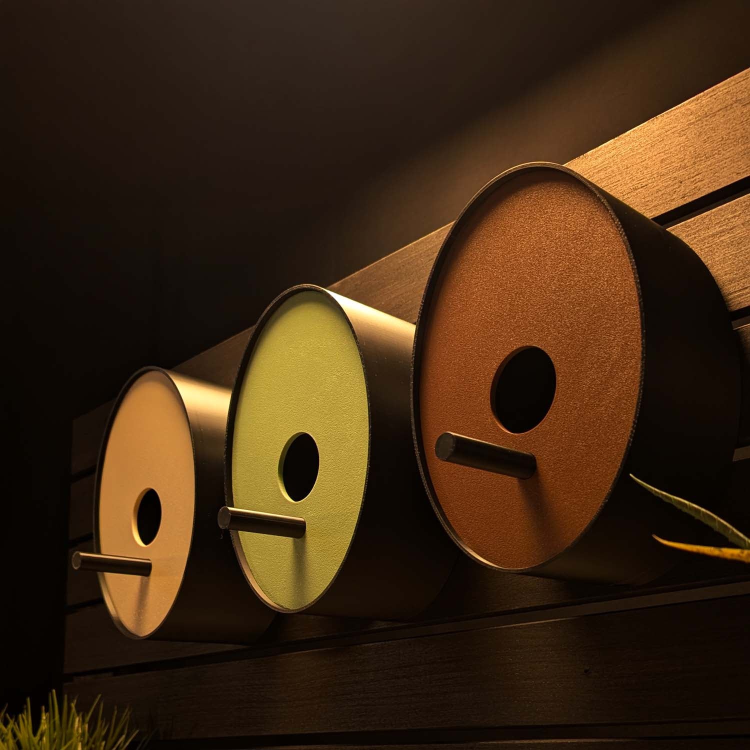 Ellipse Earth Tones Modern Birdhouse - Image 8