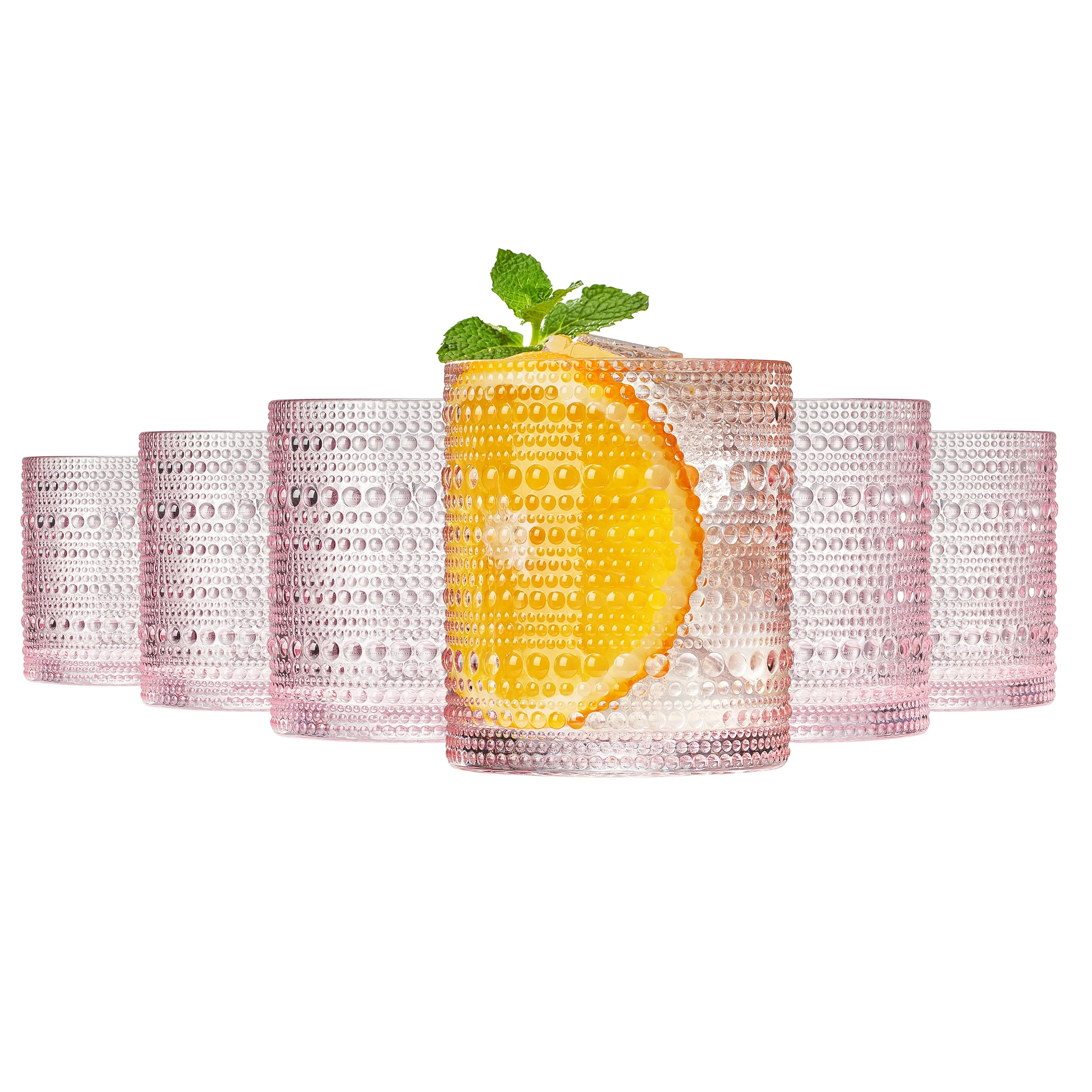 Monet Hobnail Lowball Glassware, Set of 6 - Image 2
