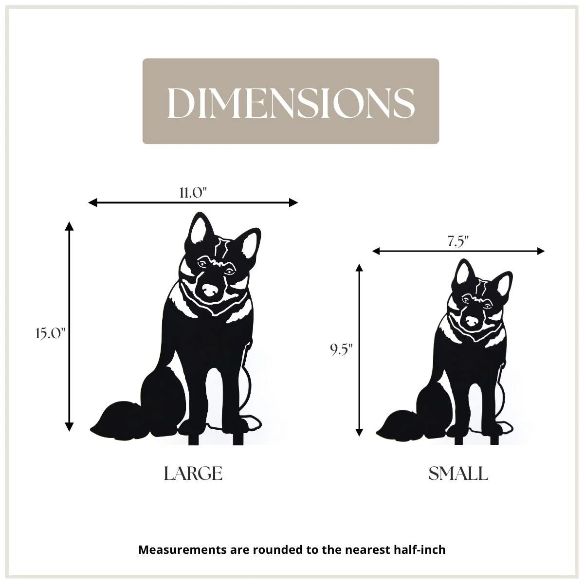 Norwegian Elkhound Garden Stake - Image 5