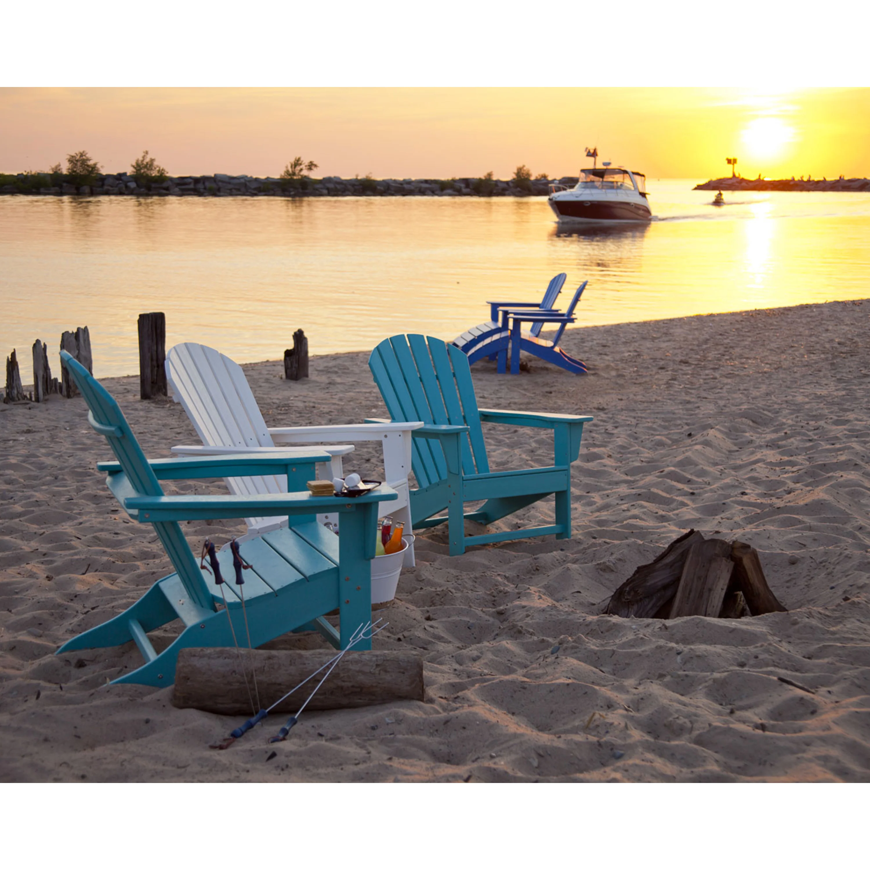 POLYWOOD® South Beach Adirondack Chair - Image 23