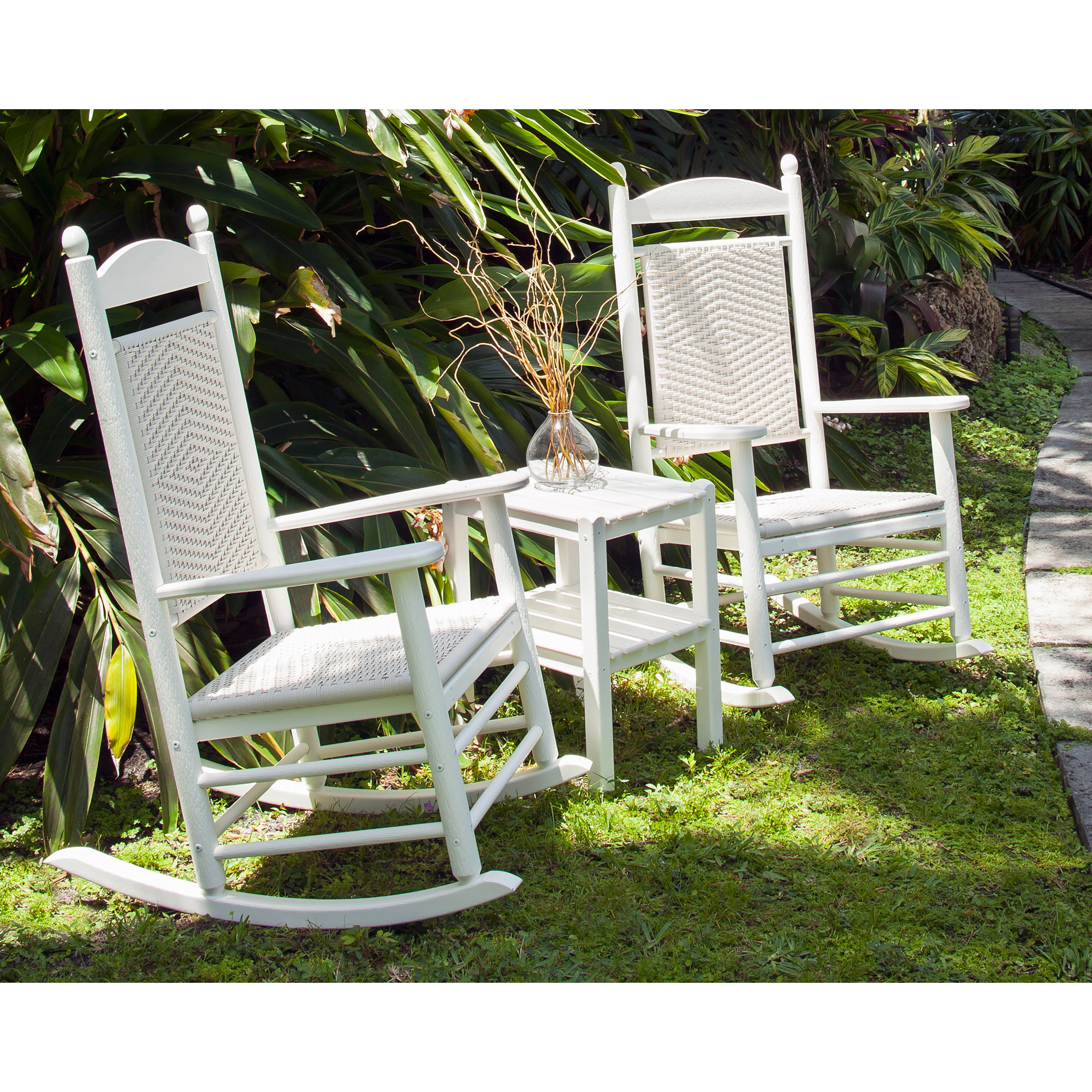 POLYWOOD® Jefferson Woven Rocking Chair - Image 38