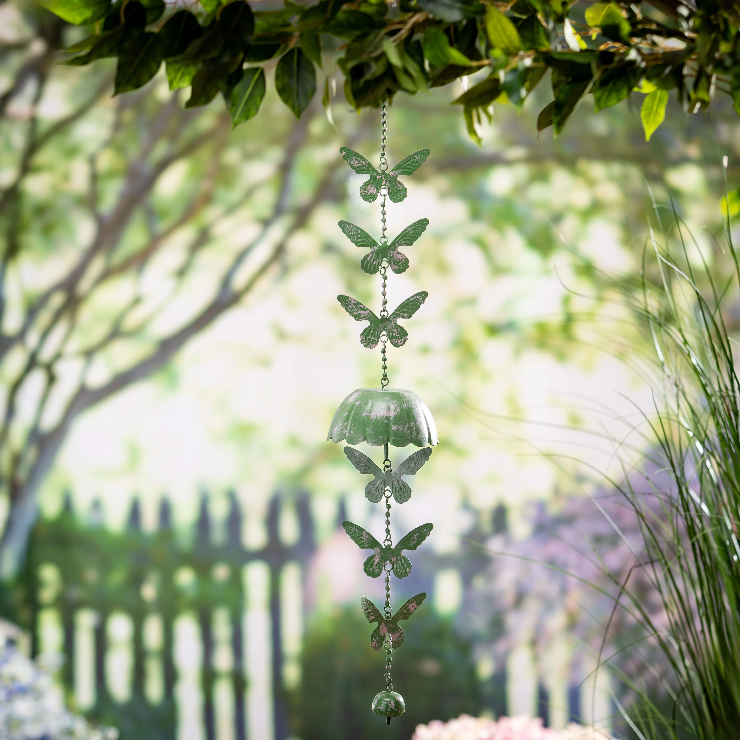 Garden of Wonder Outdoor Hanging Décor, Metal Butterfly, 15" - Image 2