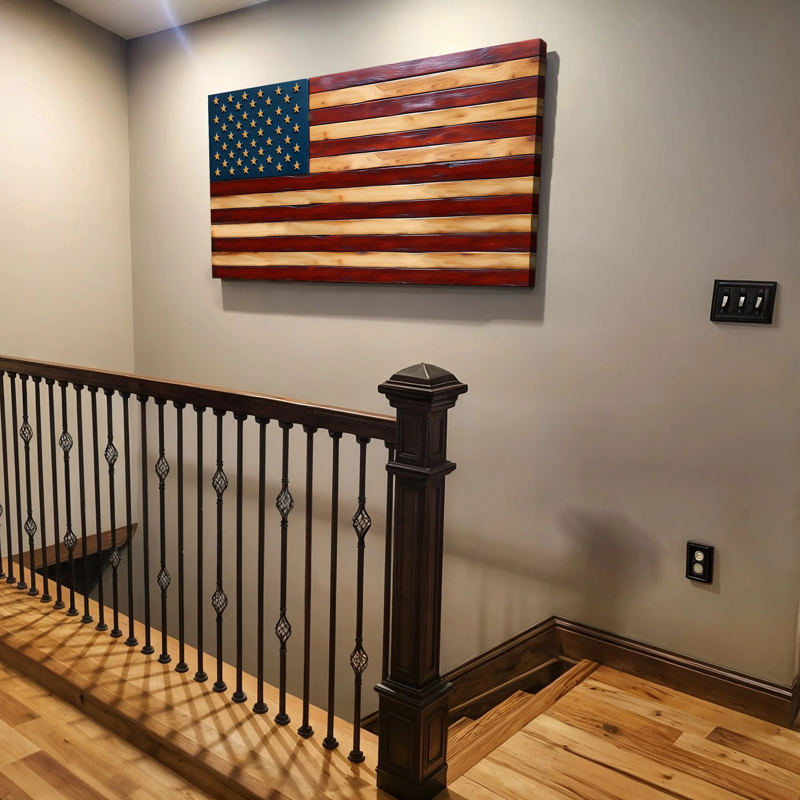 Old Glory American Flag Wall Art II - Image 3