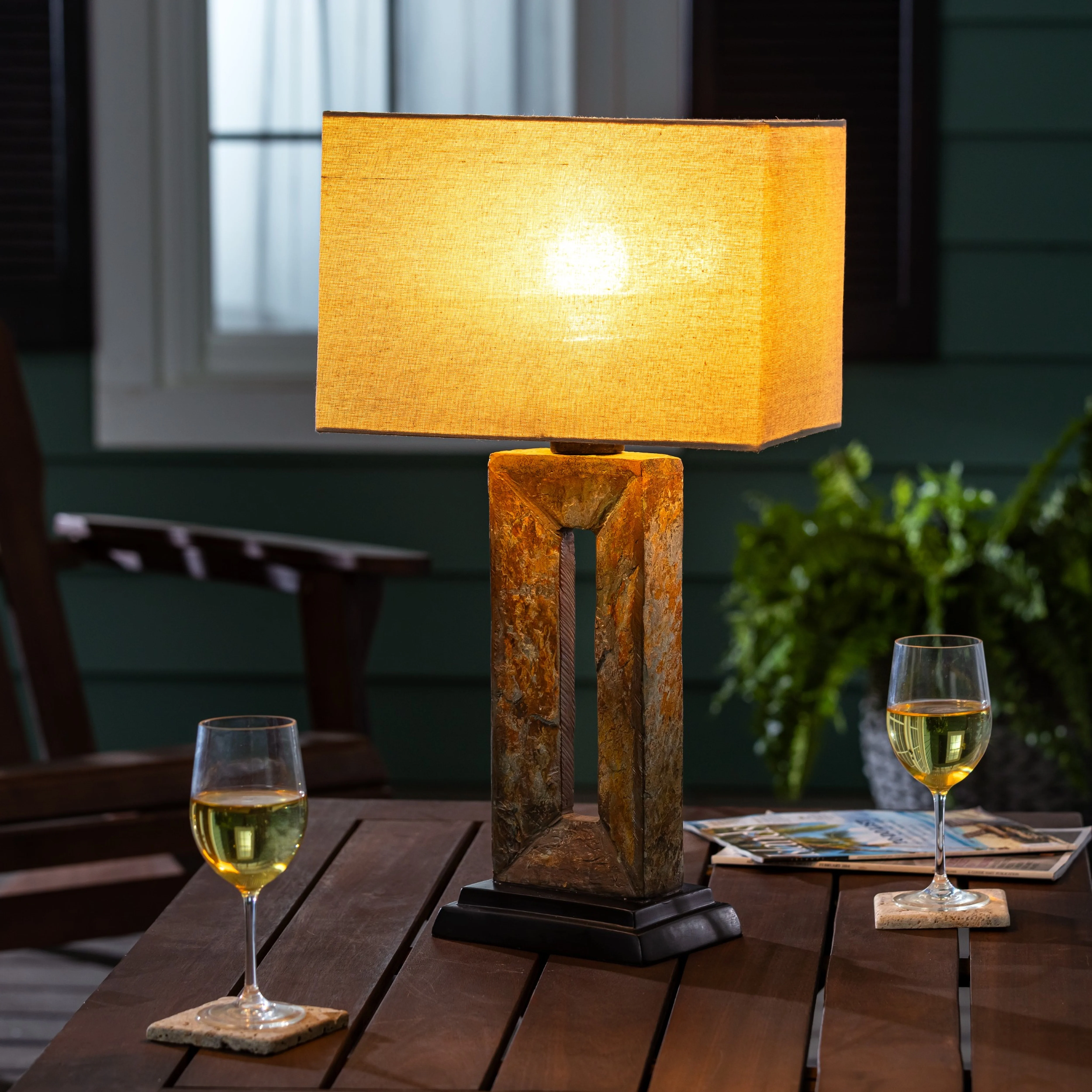 Indoor/Outdoor Slate Lamp - Image 2