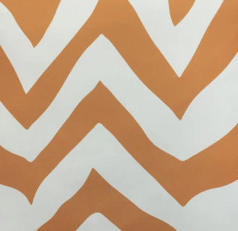 Mustard Zig Zag Outdoor Polyester Pillow 24"x 24" - Image 3