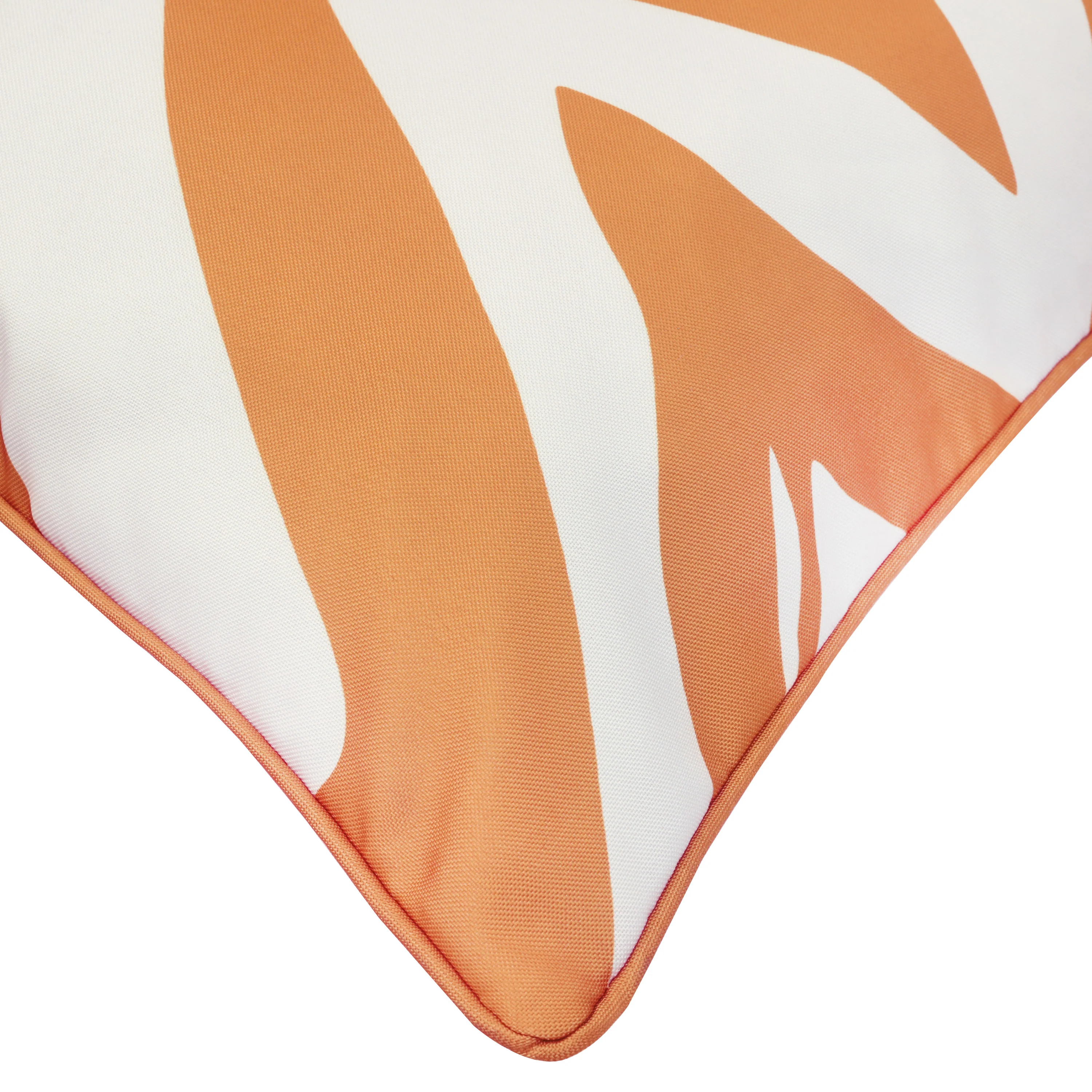 Mustard Zig Zag Outdoor Polyester Pillow 24"x 24" - Image 4