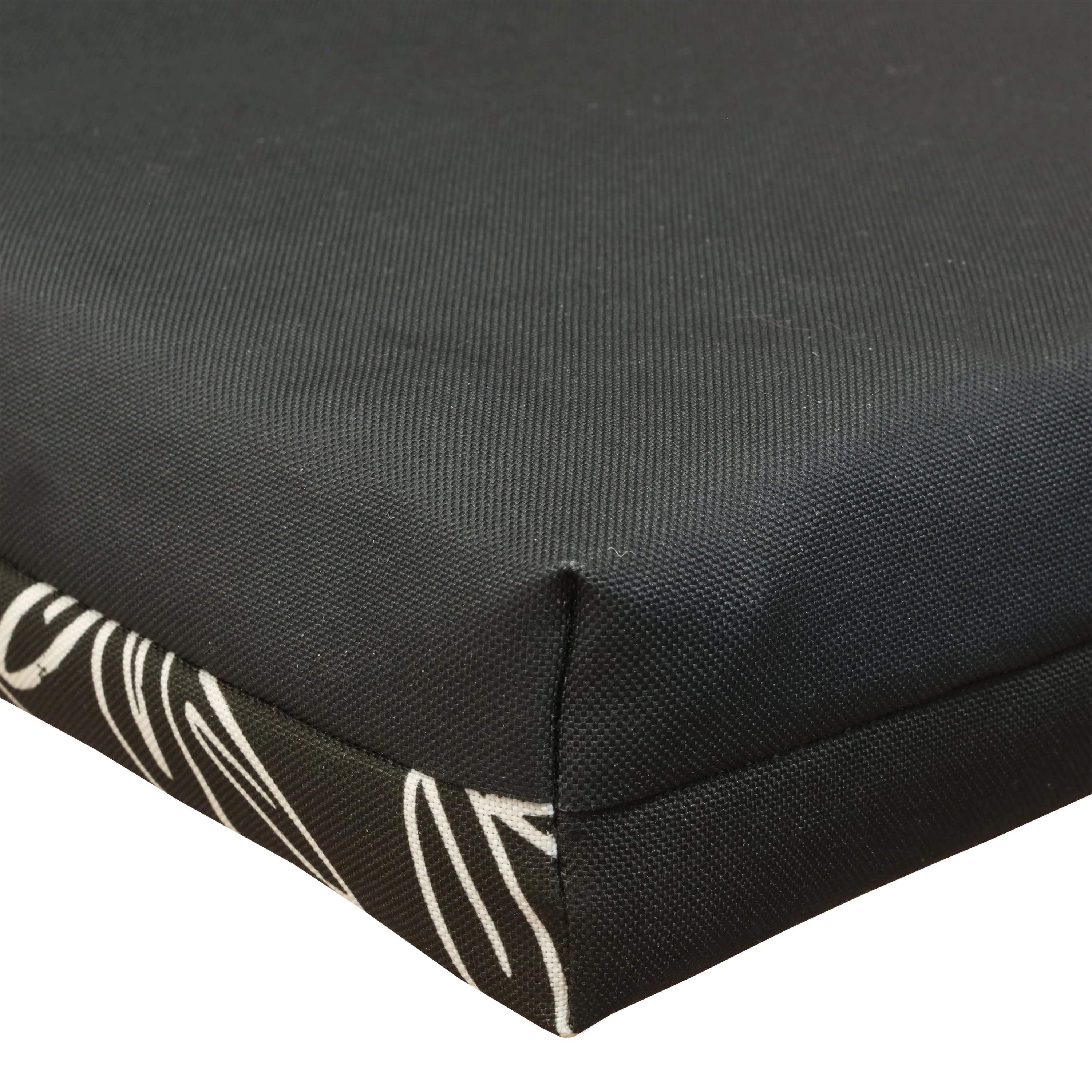 Outdoor Polyester Lounger Cushion 22"x73", White Floral - Image 4