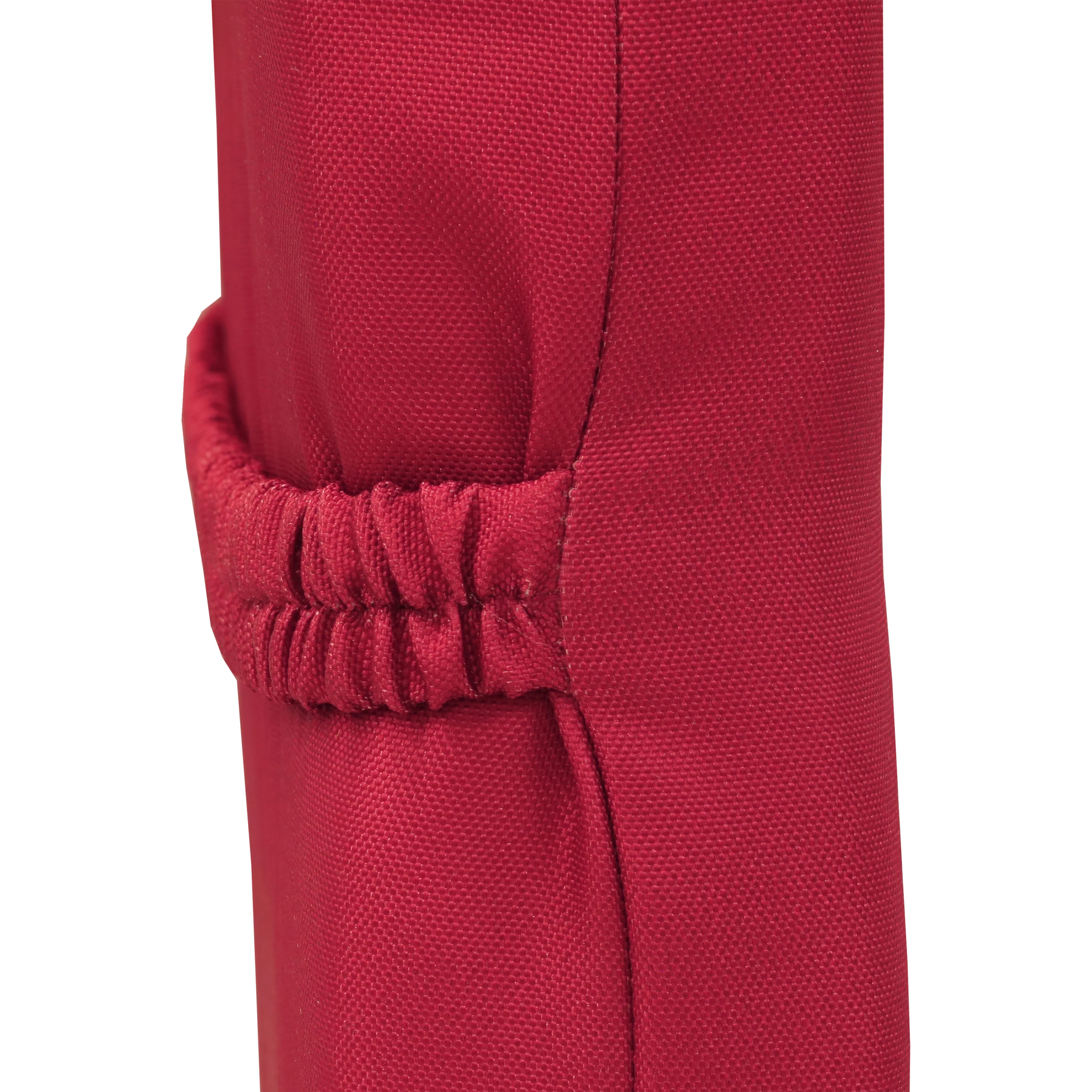 Outdoor Polyester Lounger Cushion 22"x73", Solid Red - Image 4