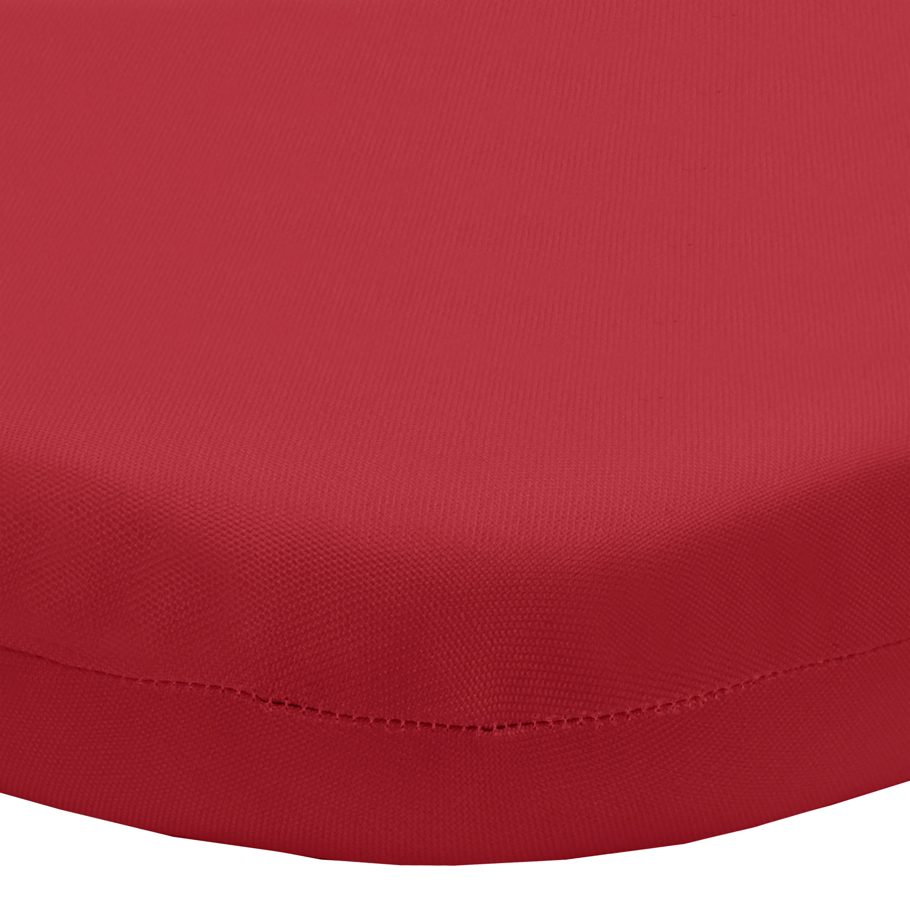Outdoor Polyester Lounger Cushion 22"x73", Solid Red - Image 6