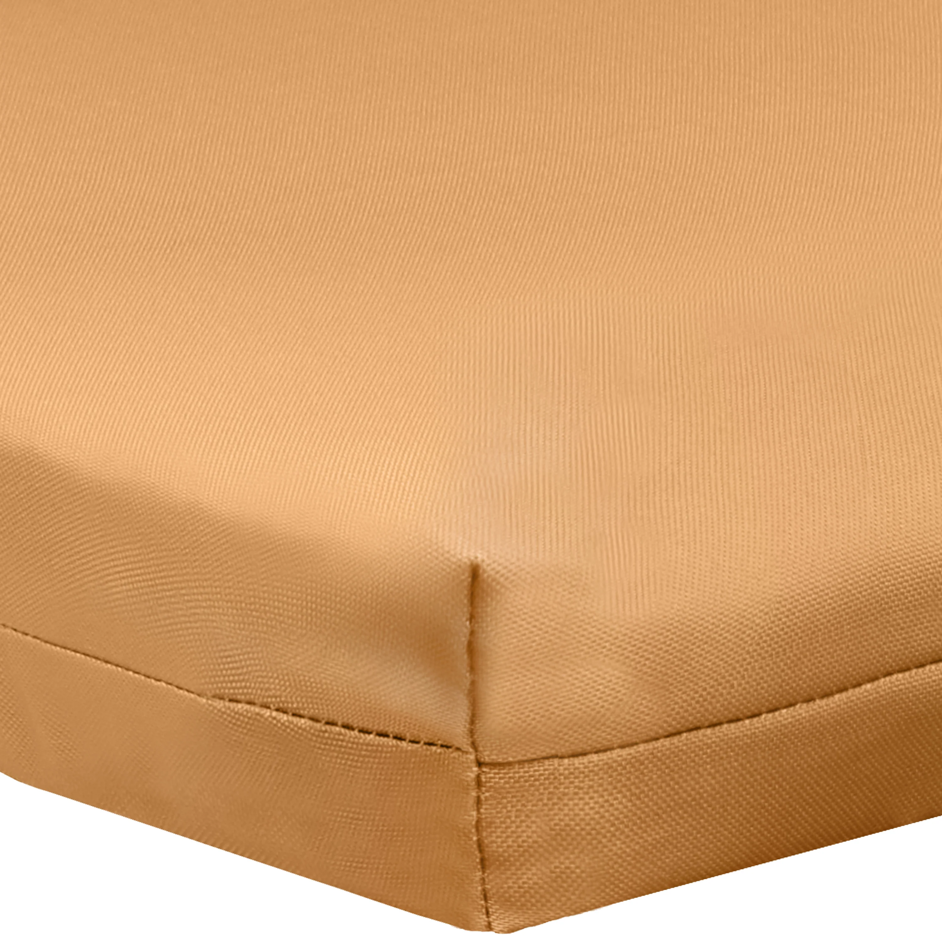 Outdoor Polypropylene Lounger Cushion 22"x73", Mustard - Image 4