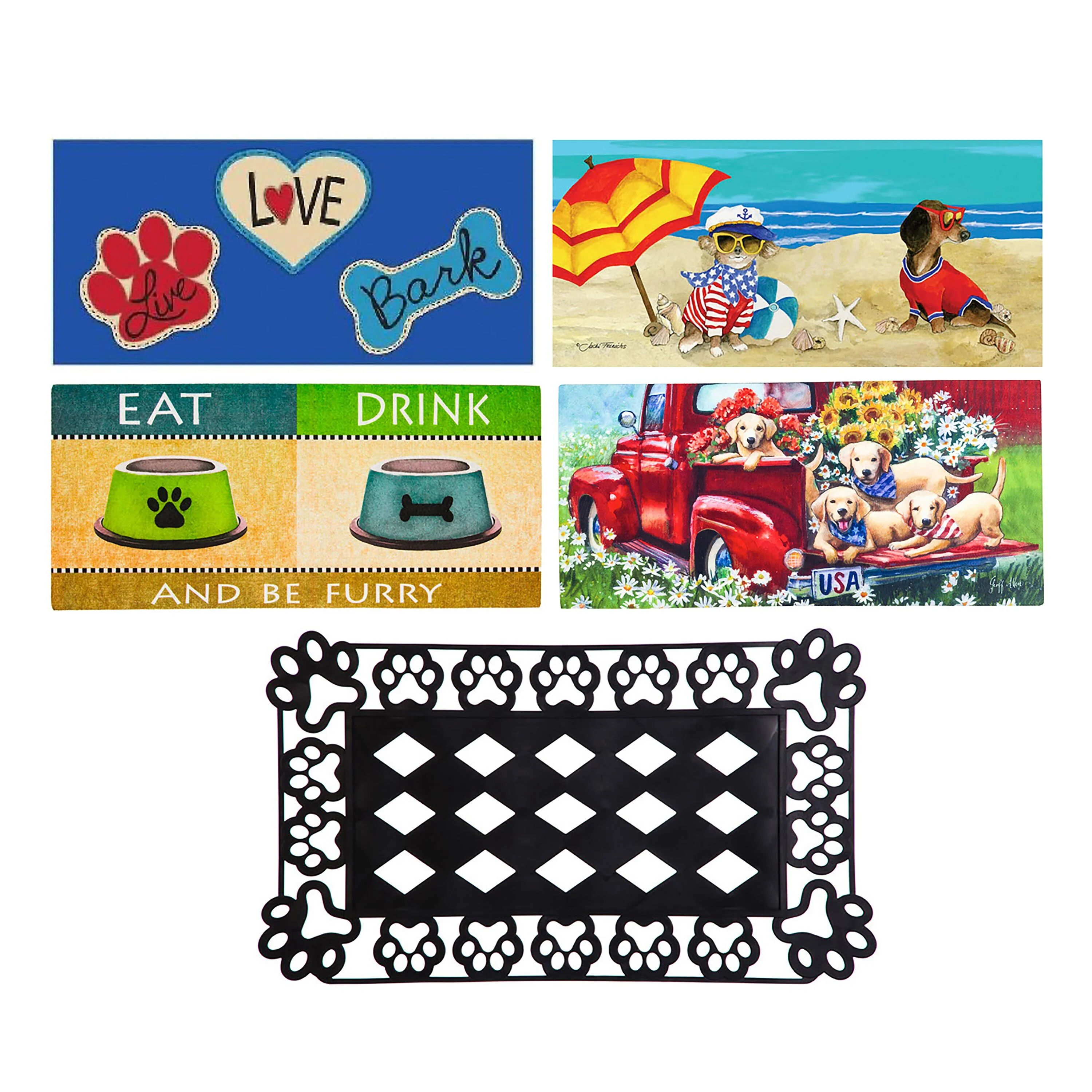 Sassafras Dog Lovers Set of 5 (43BM007+431125+438898+431836+431771) - Image 2