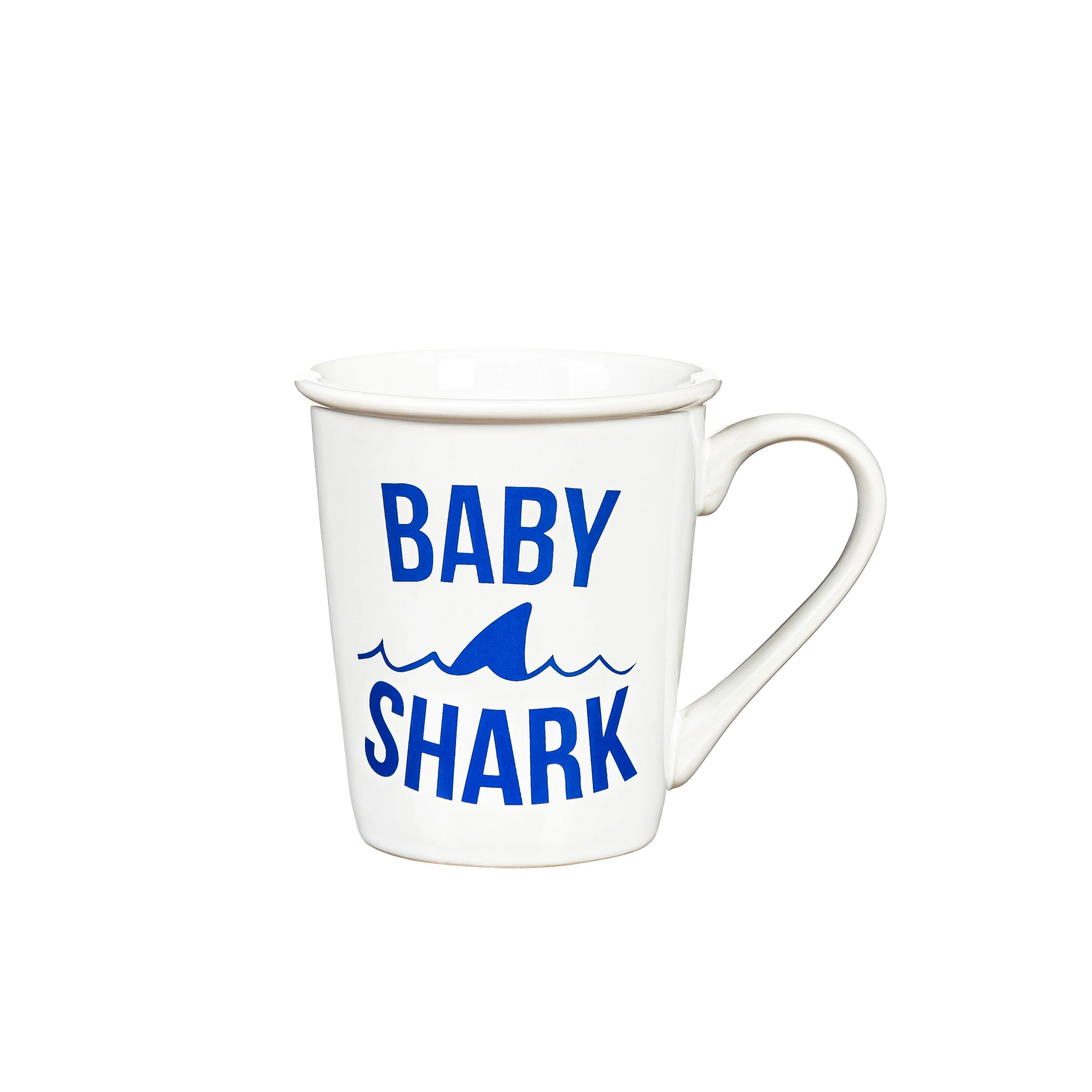 Daddy and Me Drinkware Gift Sets Ceramic Cup O' Java, Daddy Shark/Baby Shark, 17oz & 8oz, Set of 2 - Image 3