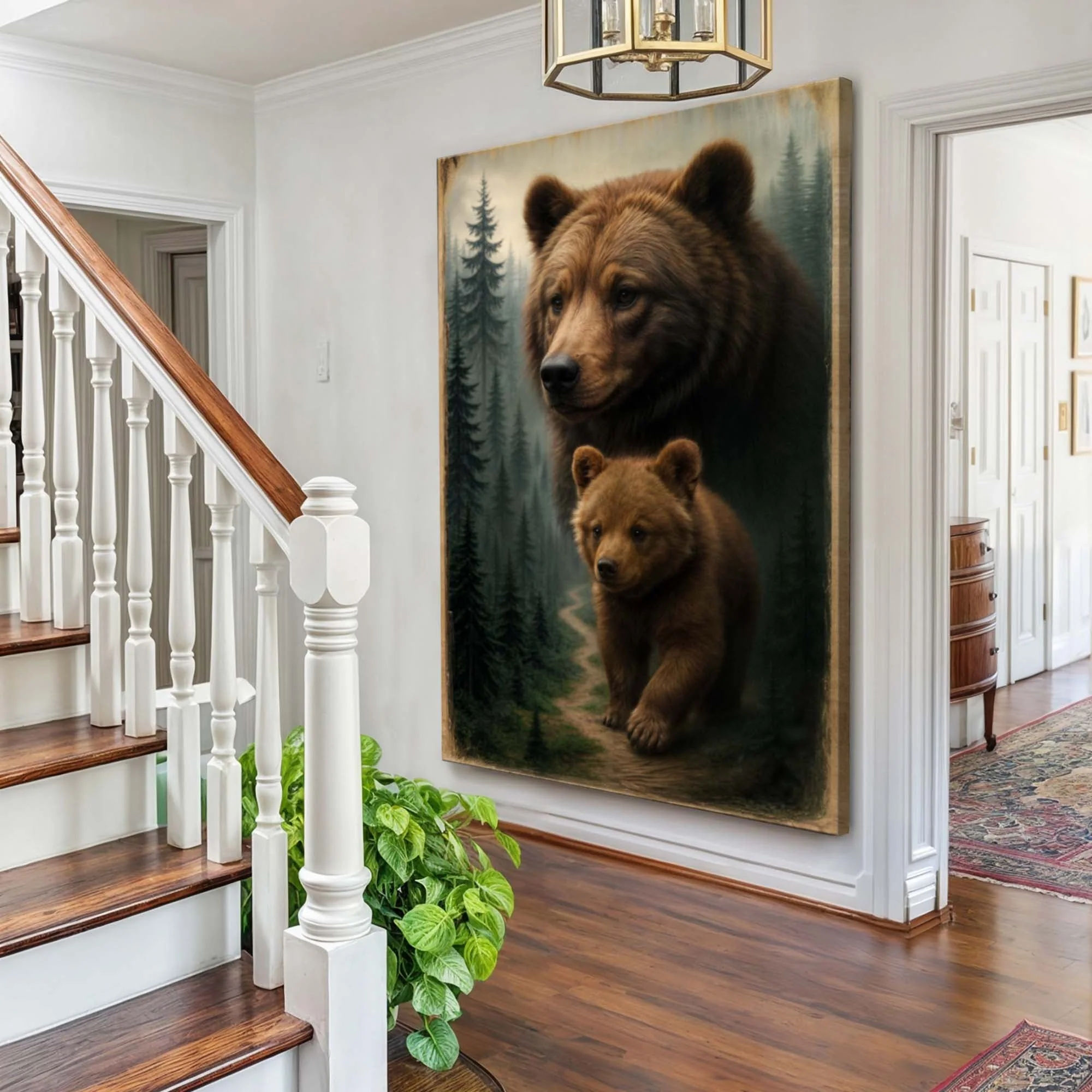 Path of the Wild Kin Bear and Cub Wall Art - Image 2
