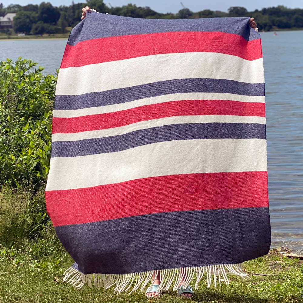 Peace Freedom Lambswool Blanket, 48” x 72” - Image 5