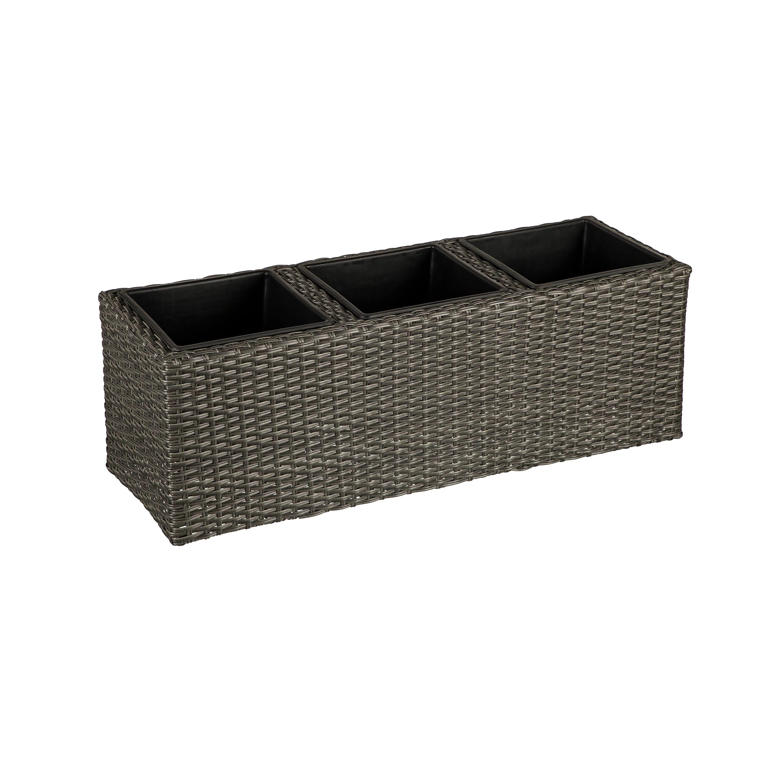 Resin Planter with 3 Dividers and 3 Plastic Pots - Image 2