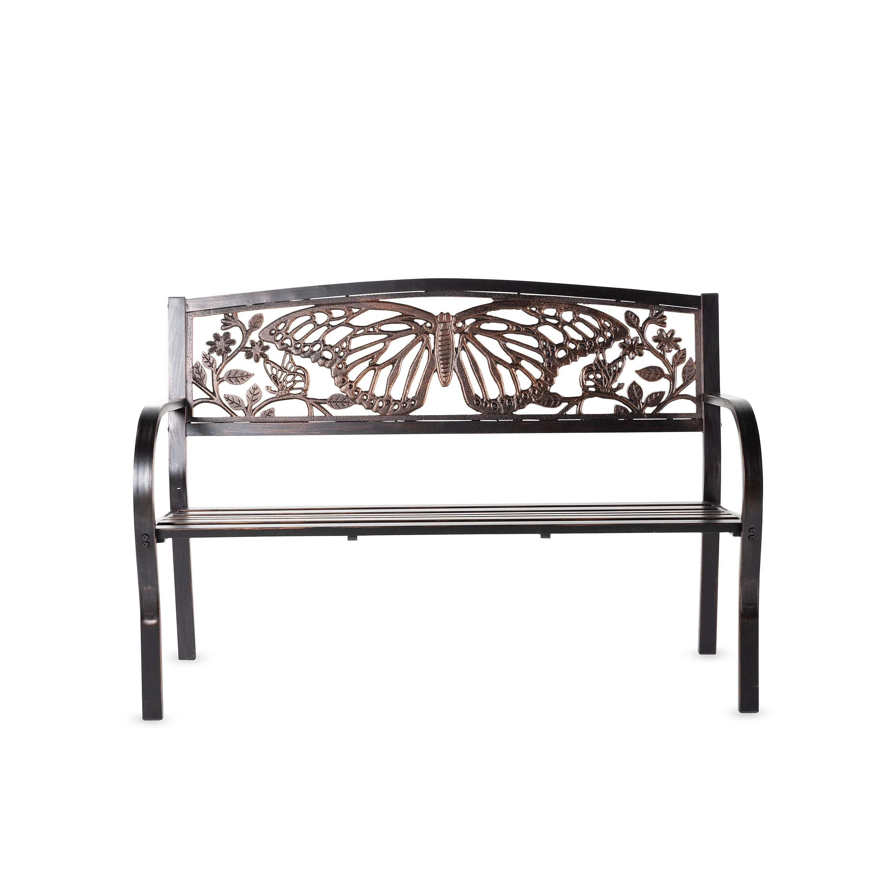 Butterfly Metal Garden Bench - Image 3