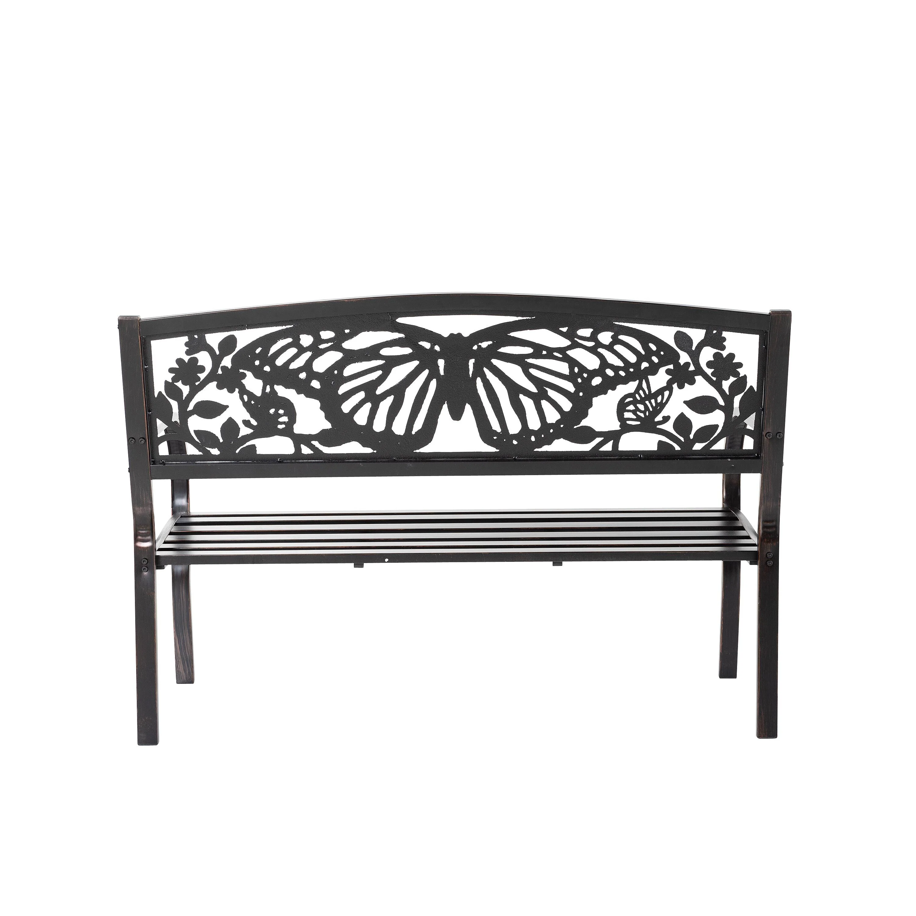 Butterfly Metal Garden Bench - Image 4