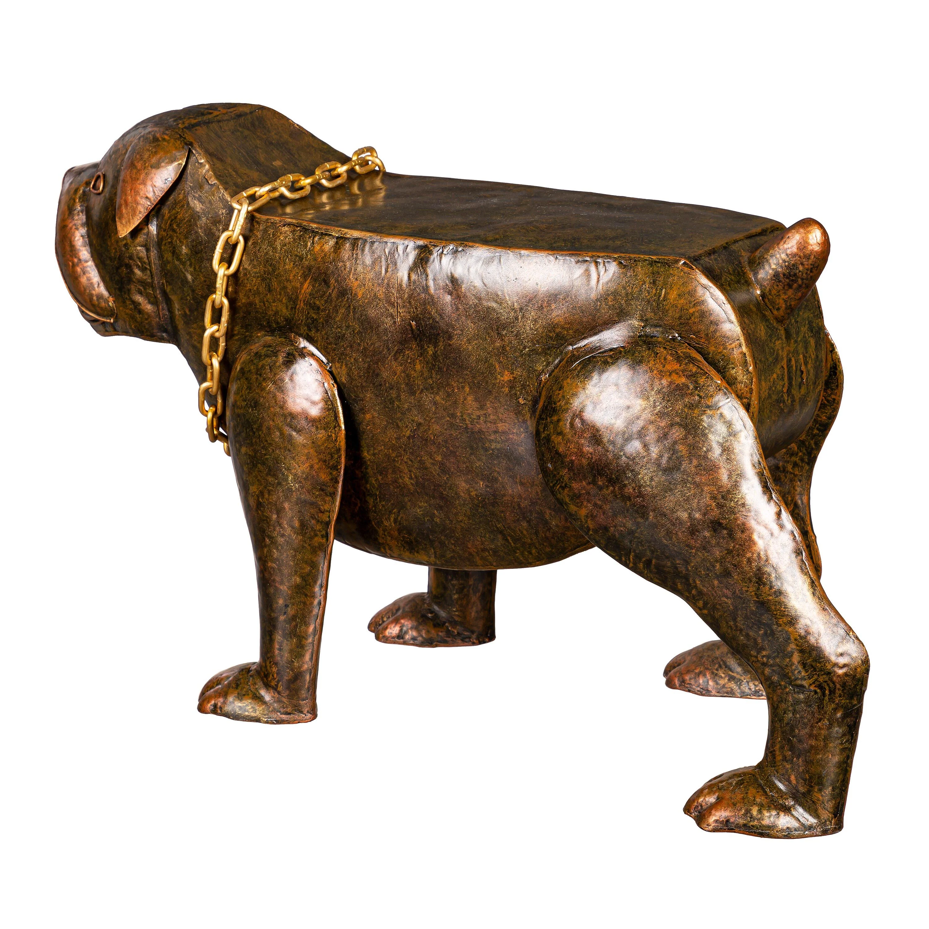 Handmade Metal Pit Bull Table - Image 3