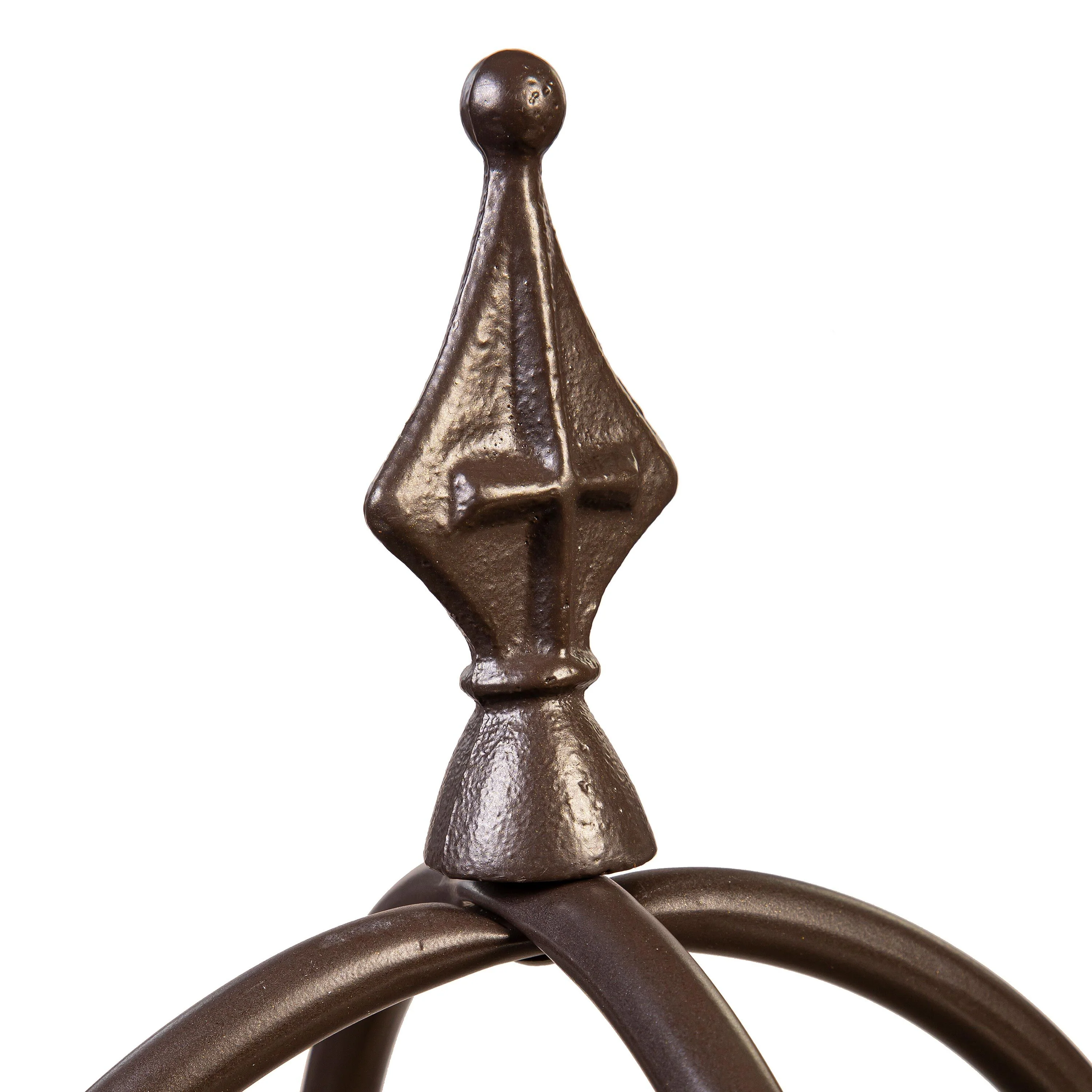 5' Powder-Coated Steel Garden Bronze Obelisk - Image 8