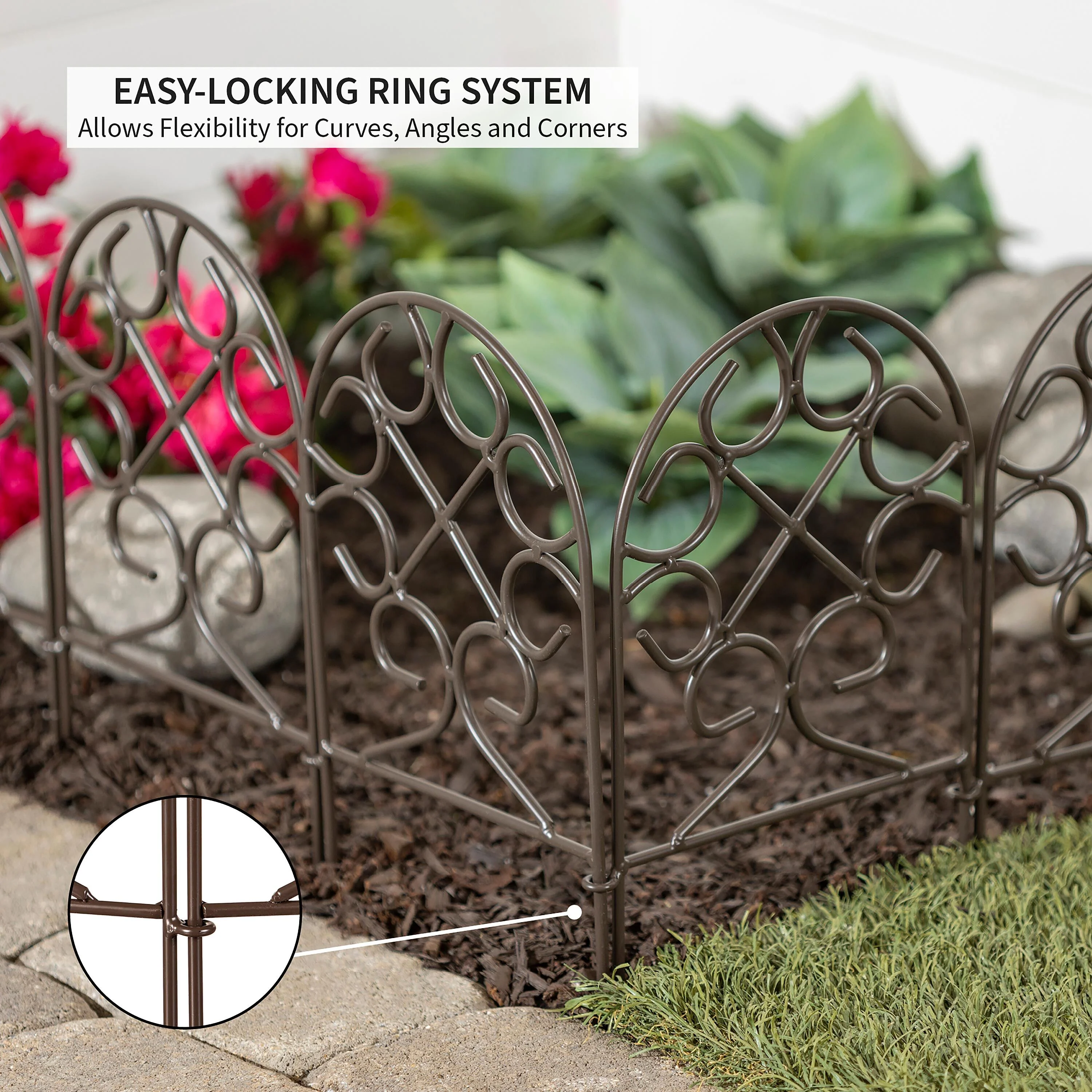 9 Ft. Scroll Iron Garden Edging - Image 5