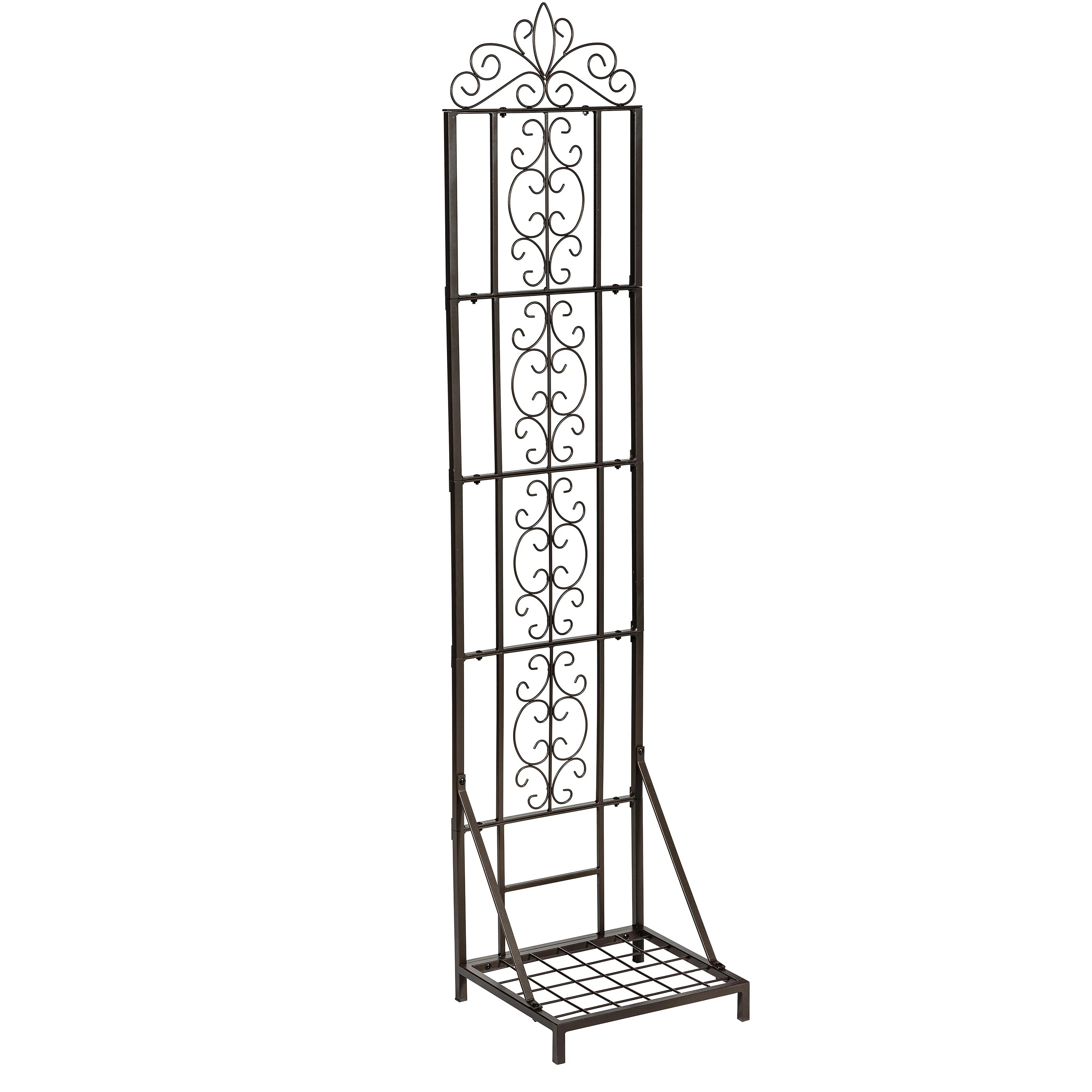 Montebello Metal Lattice Trellis with Planter Stand - Image 3