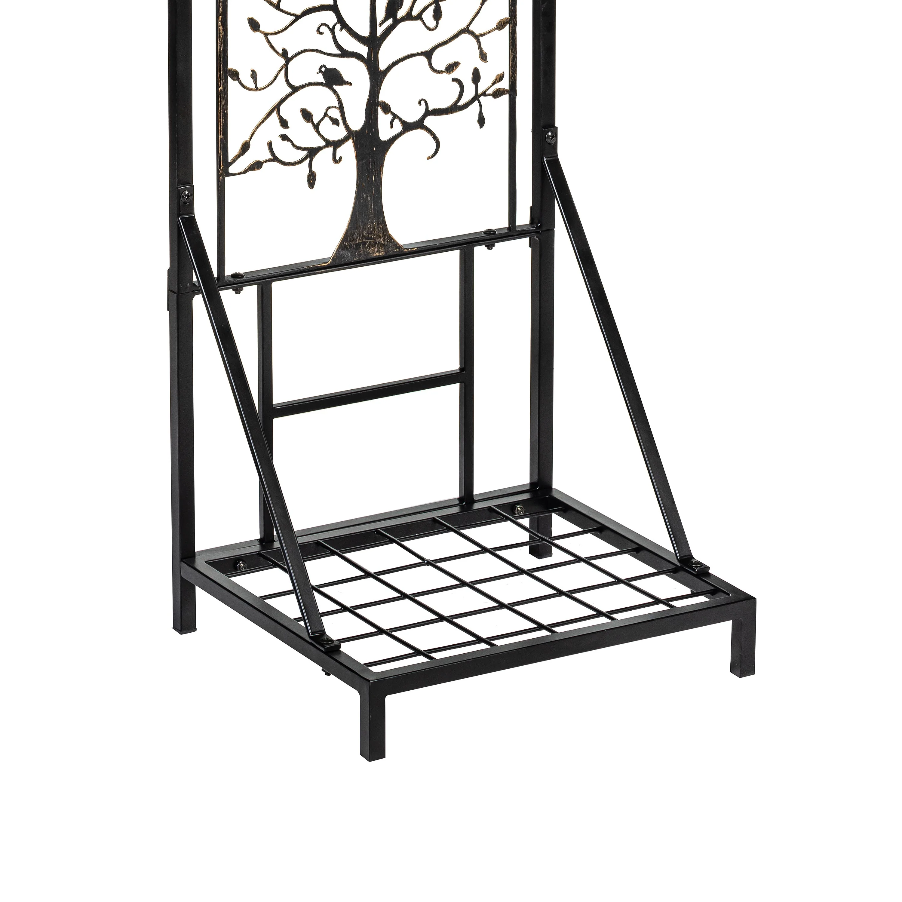 Tree of Life Metal Lattice Trellis with Planter Stand - Image 5
