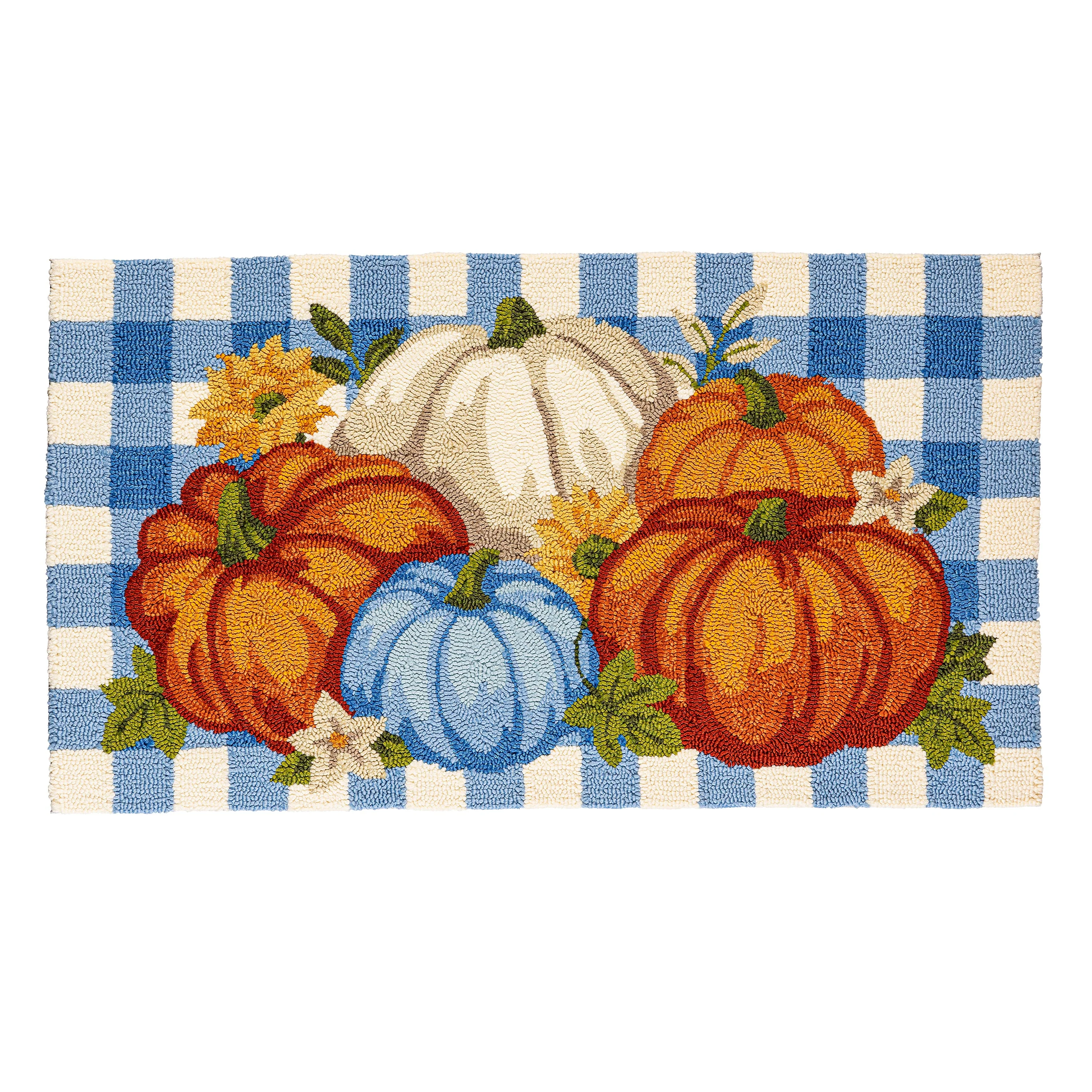 Indoor/Outdoor Pumpkin Patch Polypropylene Accent Rug 24"x42" - Image 2
