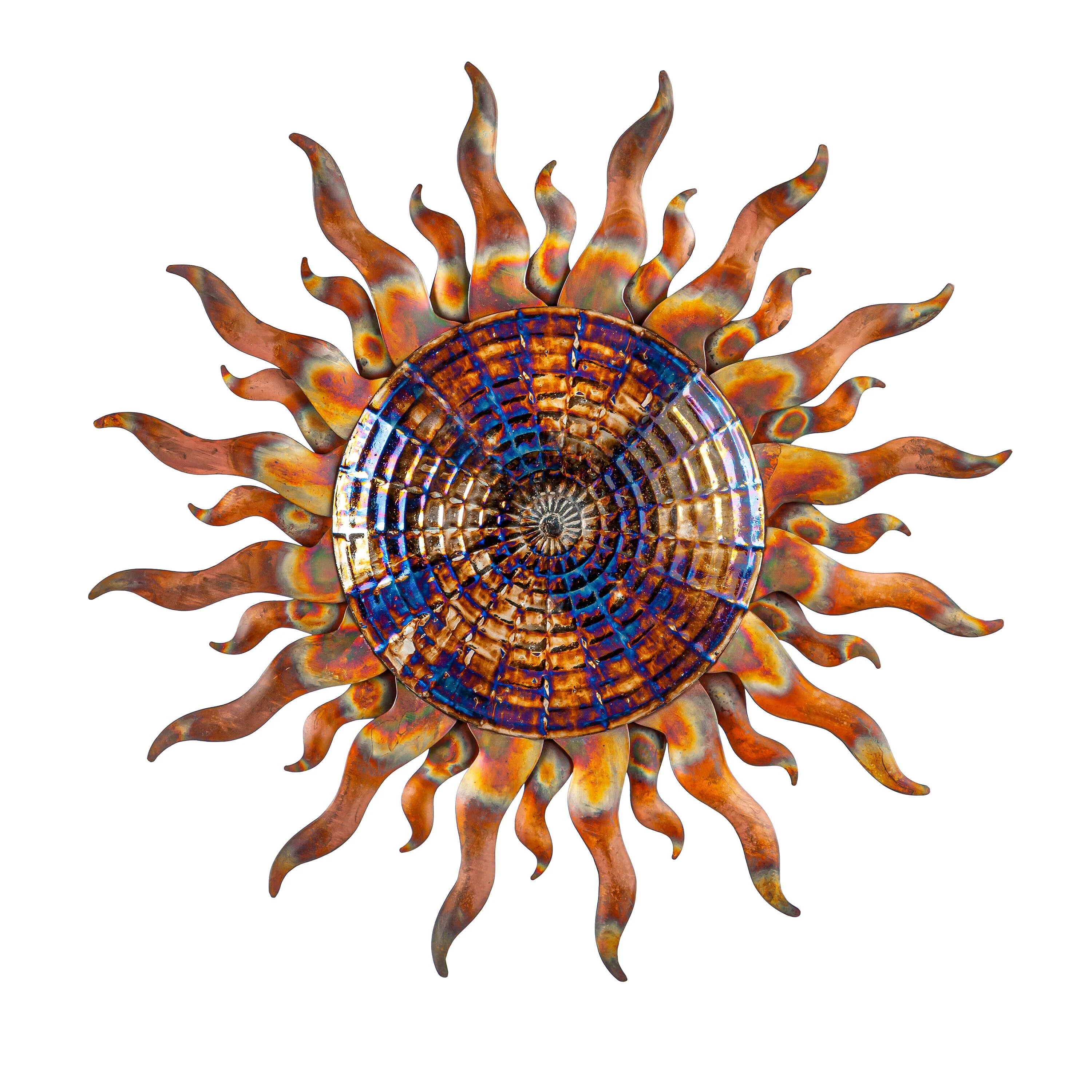 Iridescent Metal Sun Wall Art - Image 3