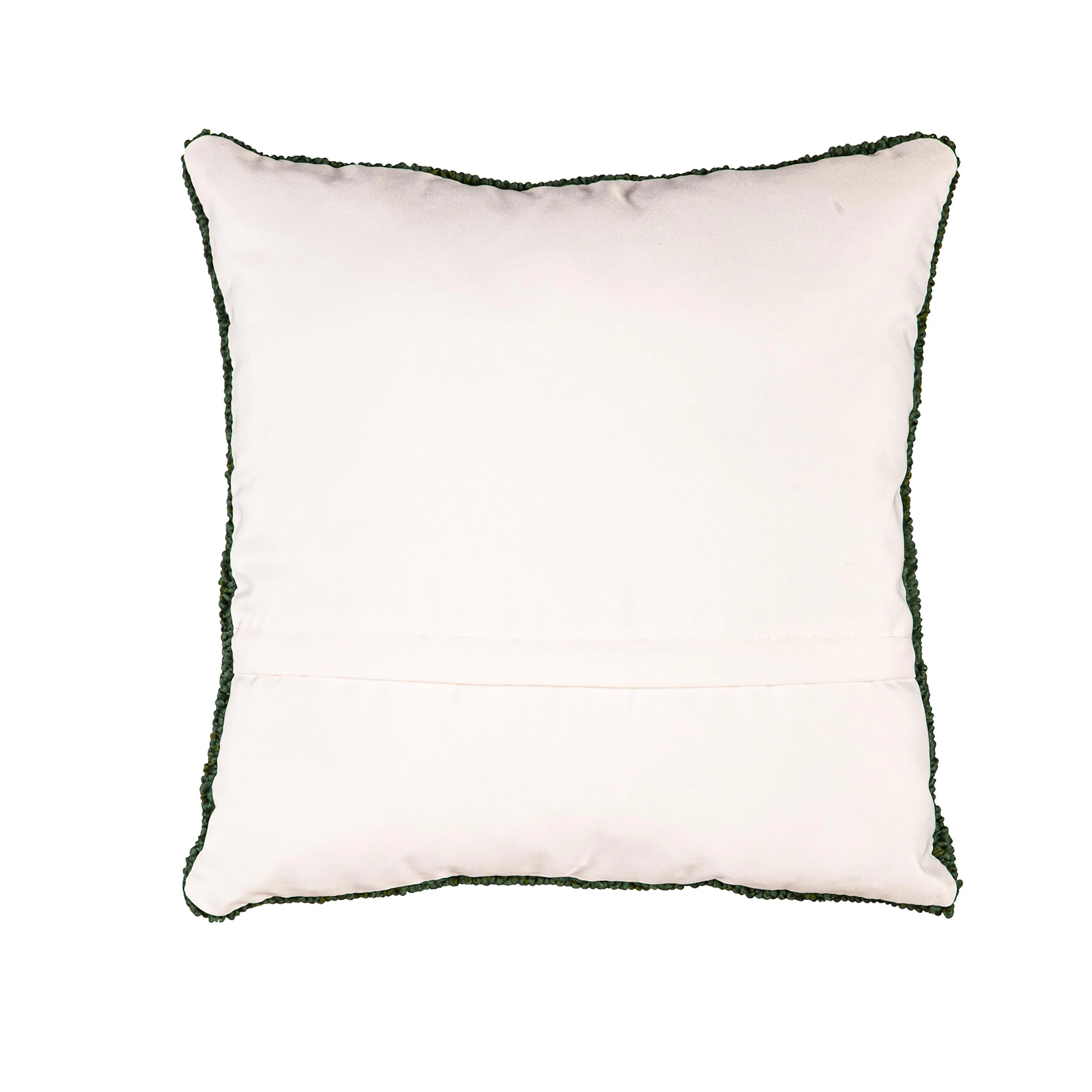 Indoor/Outdoor Cardinal/Geranium Hooked Polypropylene Throw Pillow 18"x18" - Image 5