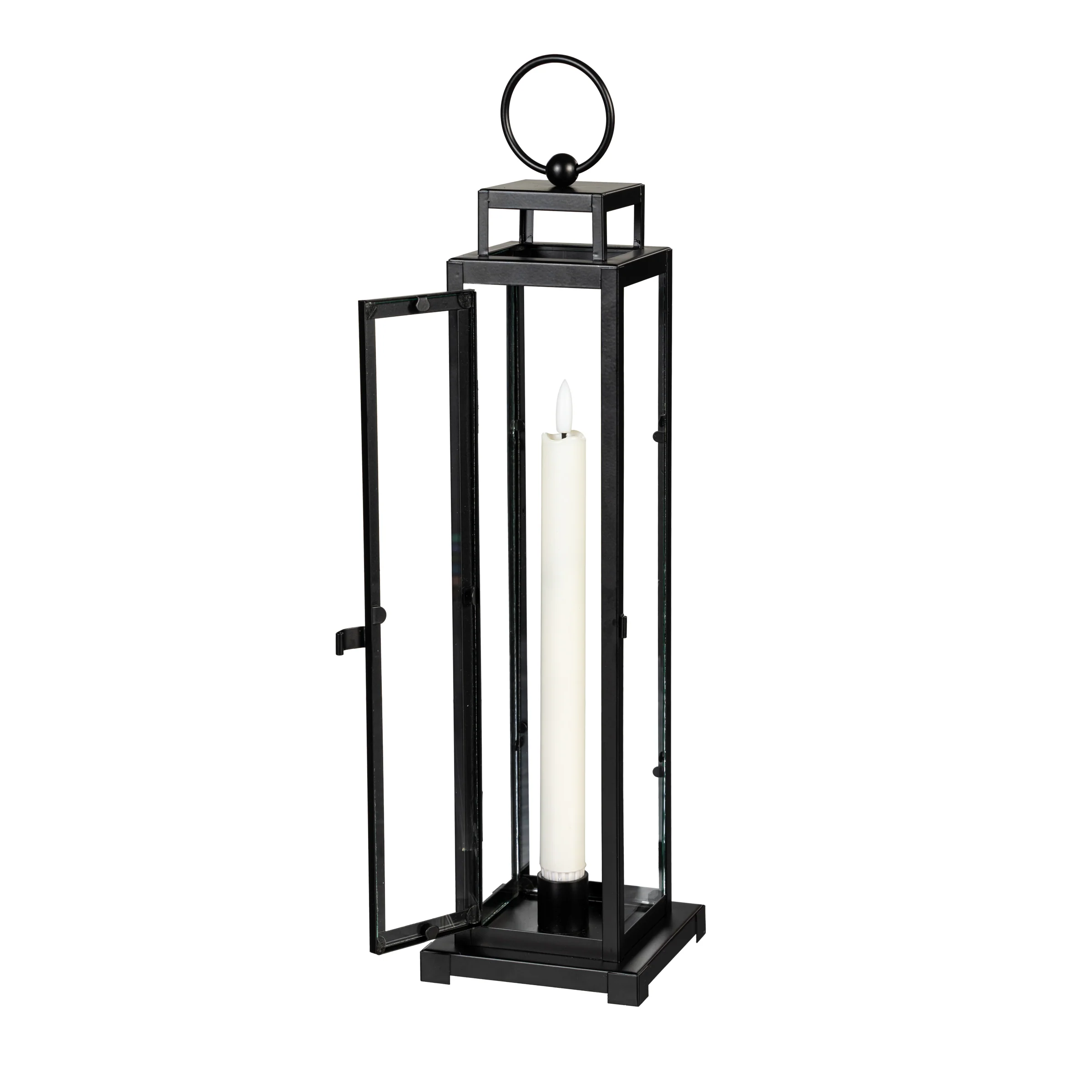 Tower Lantern LED Tapered Set of 3 with Black Finish - Image 9