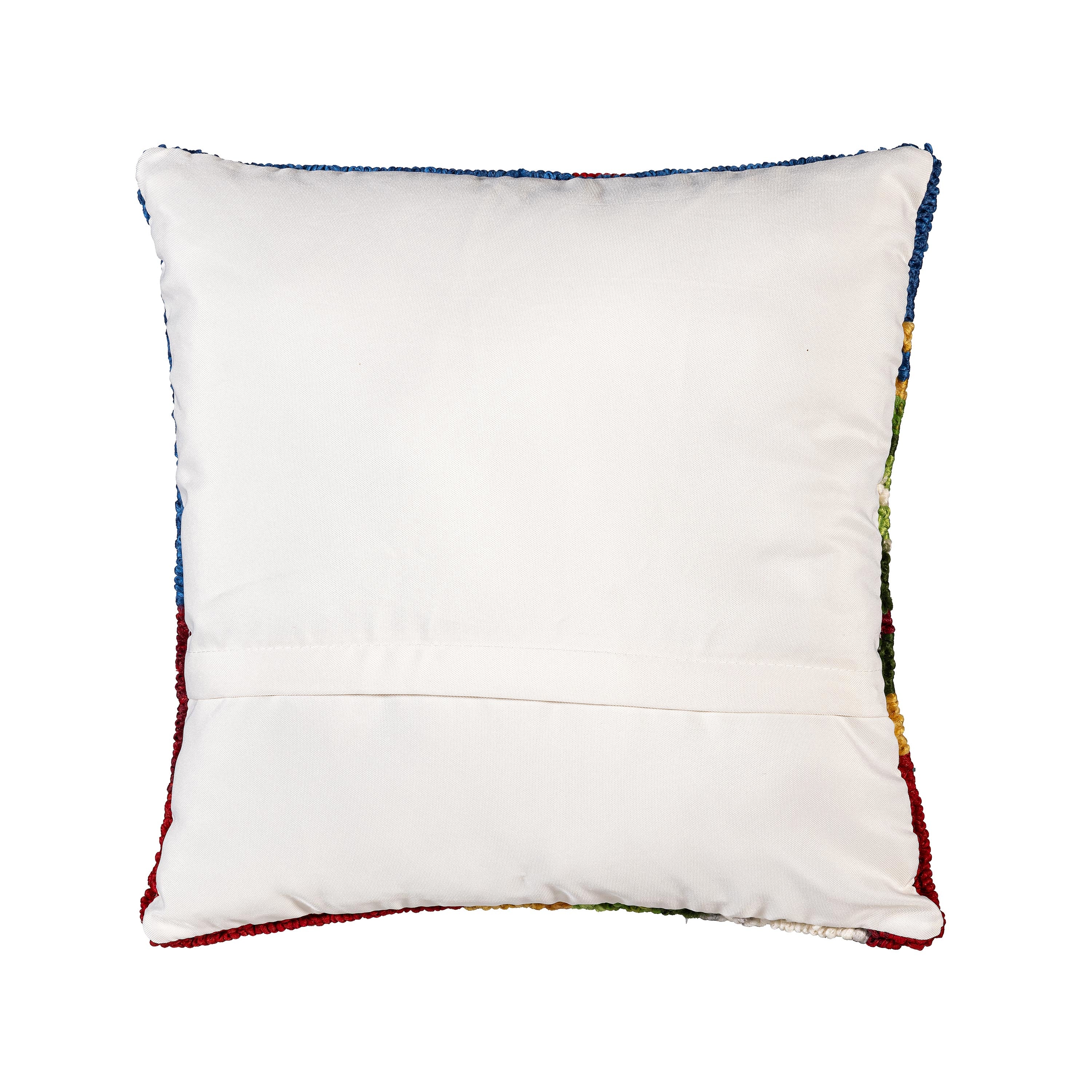 Indoor/Outdoor Hooked Pillow Santa Polypropylene, 18"x18" - Image 3
