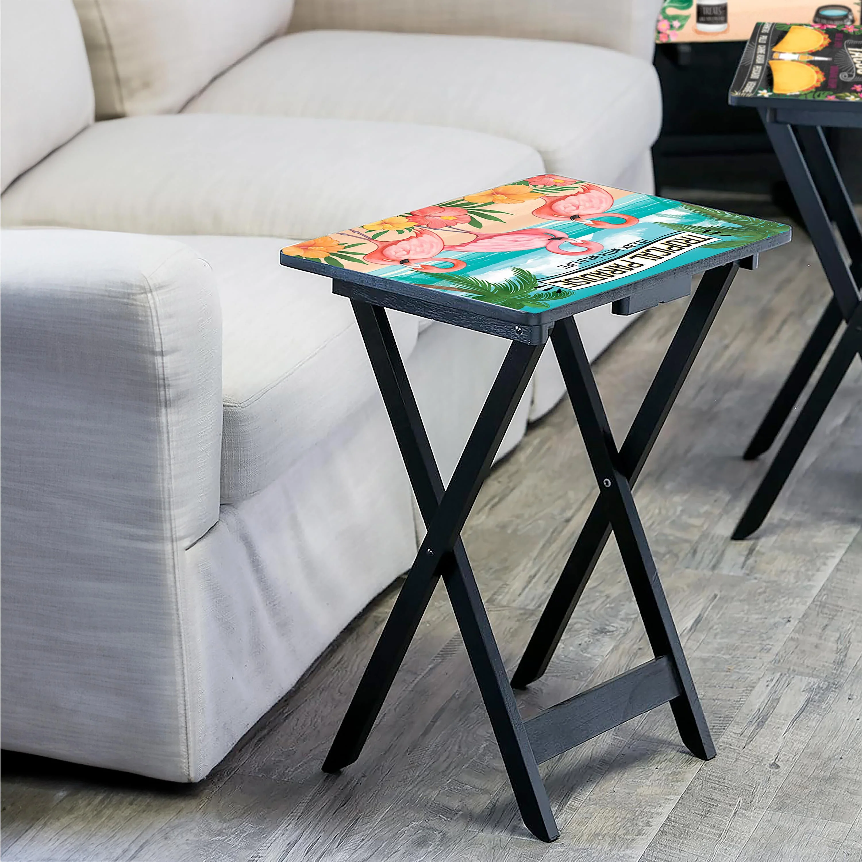 Beach Vacation TV Tray Set of 4 - Image 2