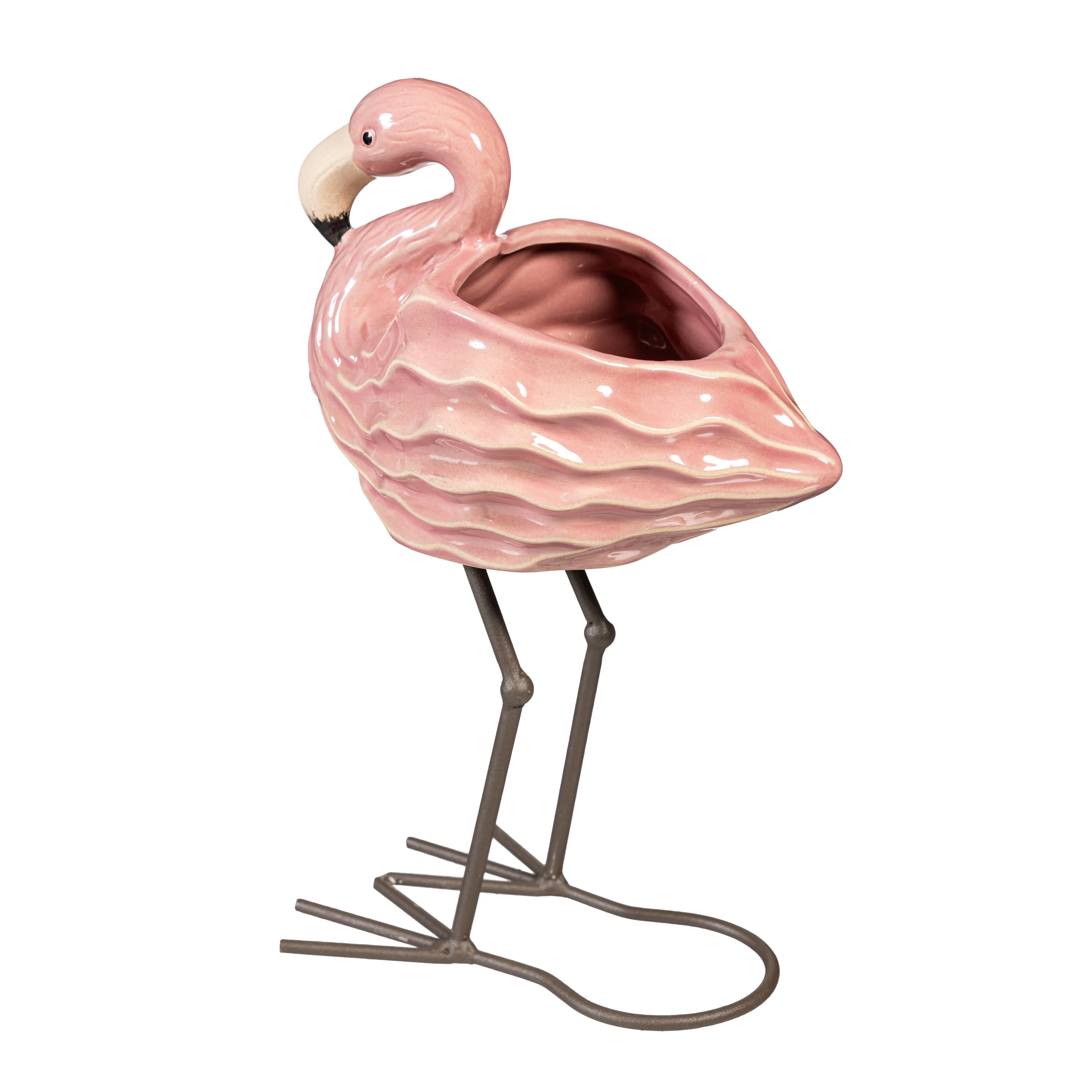 Flamingo Palm Beach Planter, Ceramic, 11" - Image 3